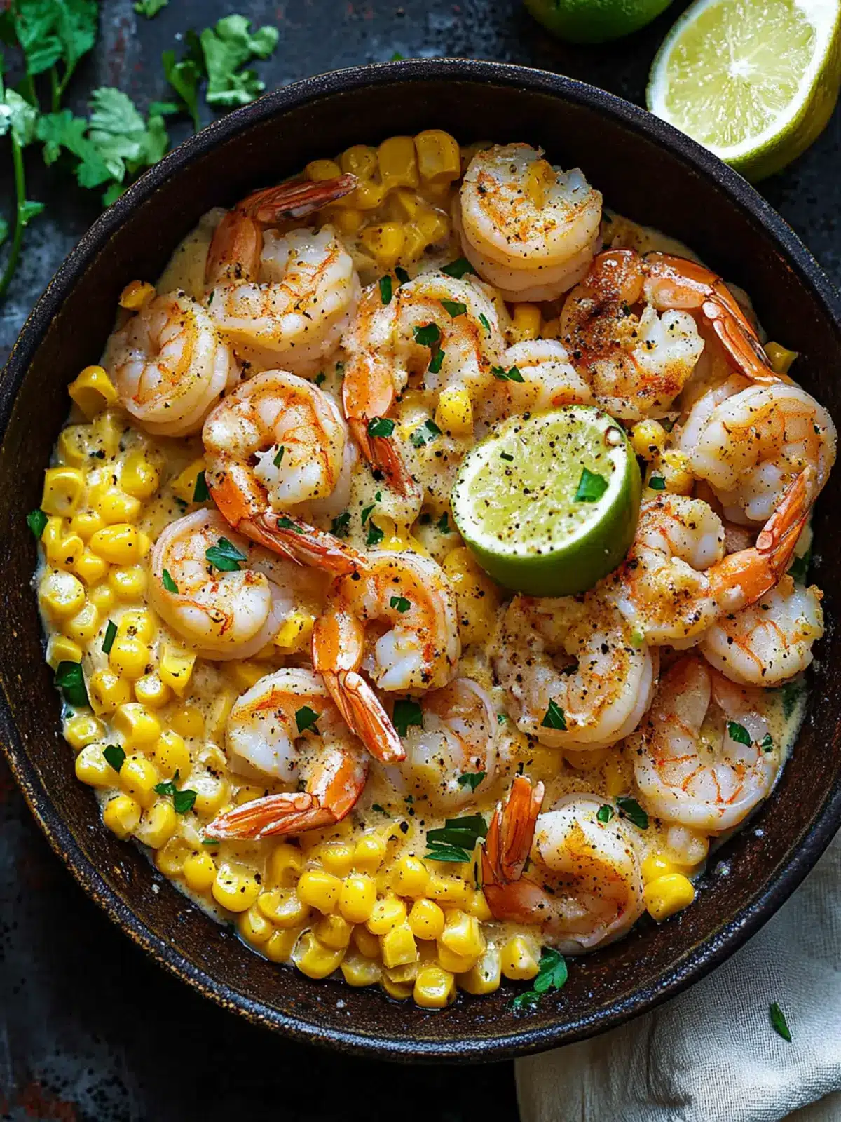 Easy Shrimp and Creamed Corn for a Delicious Dinner