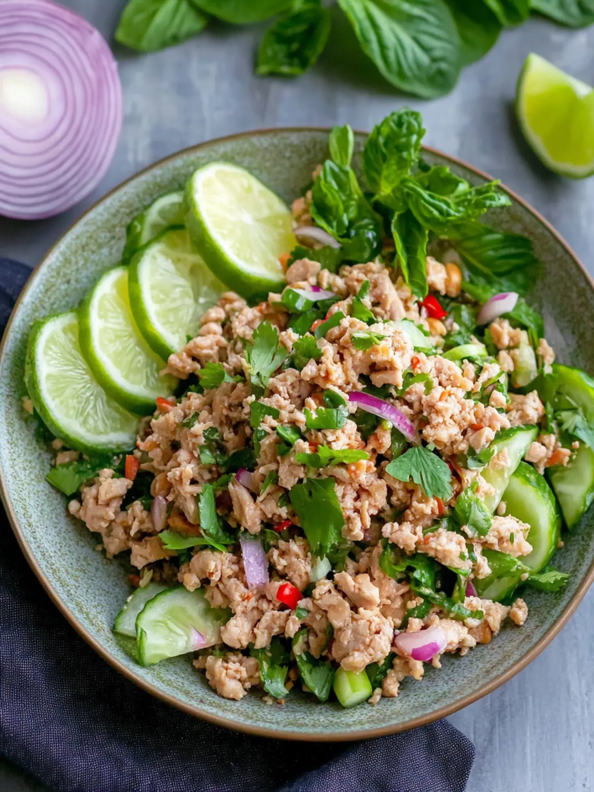 Laab Gai: Zesty Thai Ground Chicken Salad You'll Love 4 Laab Gai- Thai Ground Chicken Salad