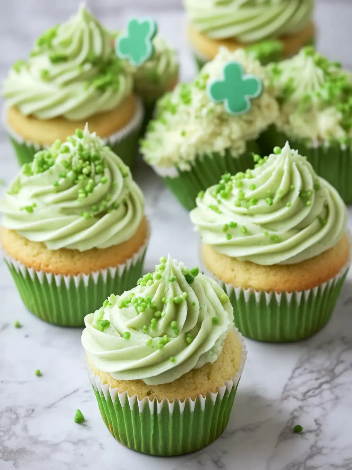 Delicious St. Patrick’s Day Cupcakes with Green Buttercream 3 St. Patrick’s Day Cupcakes