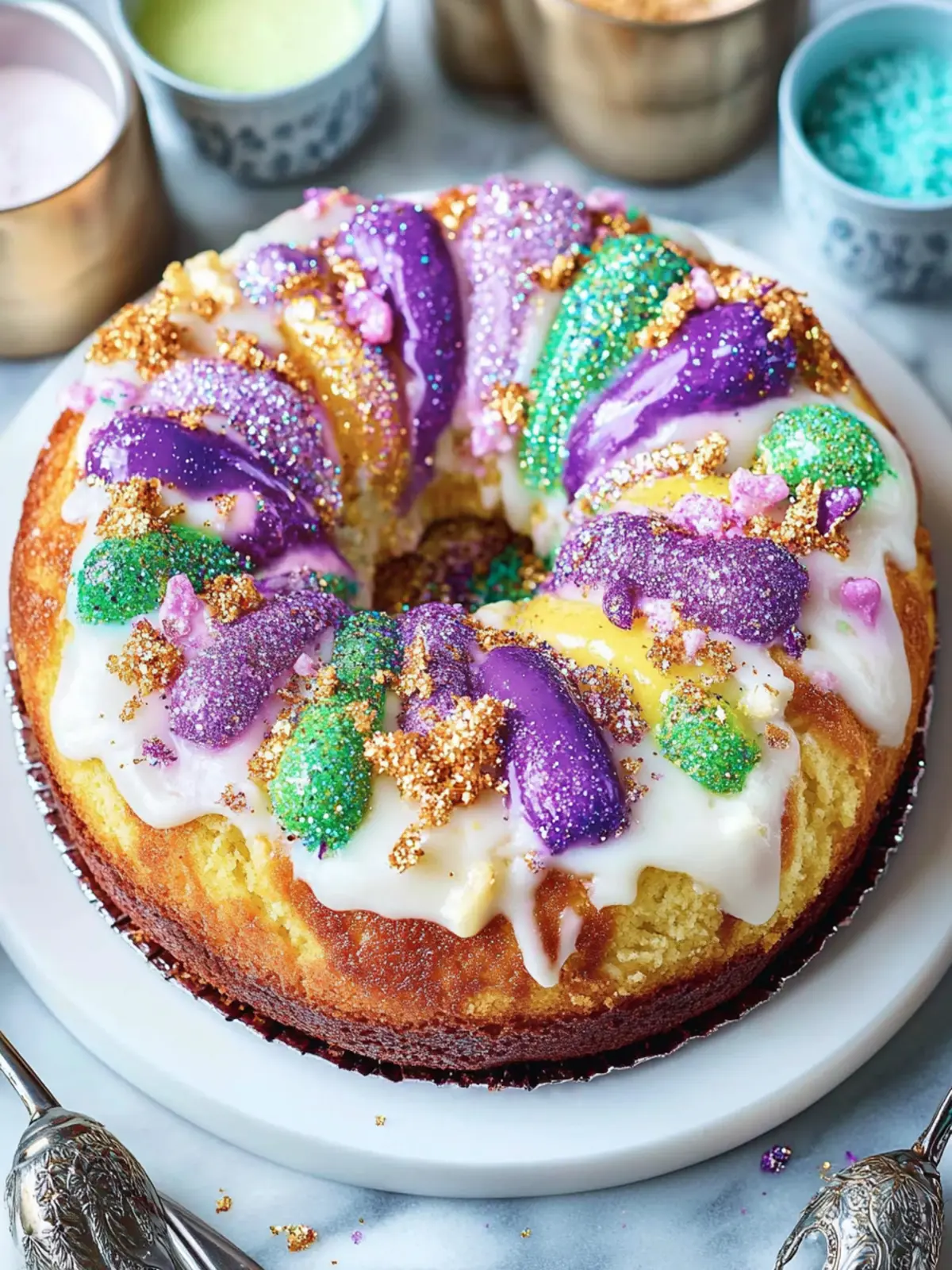 One-Dish King Cake That's Perfect for Any Celebration 5 One-Dish King Cake