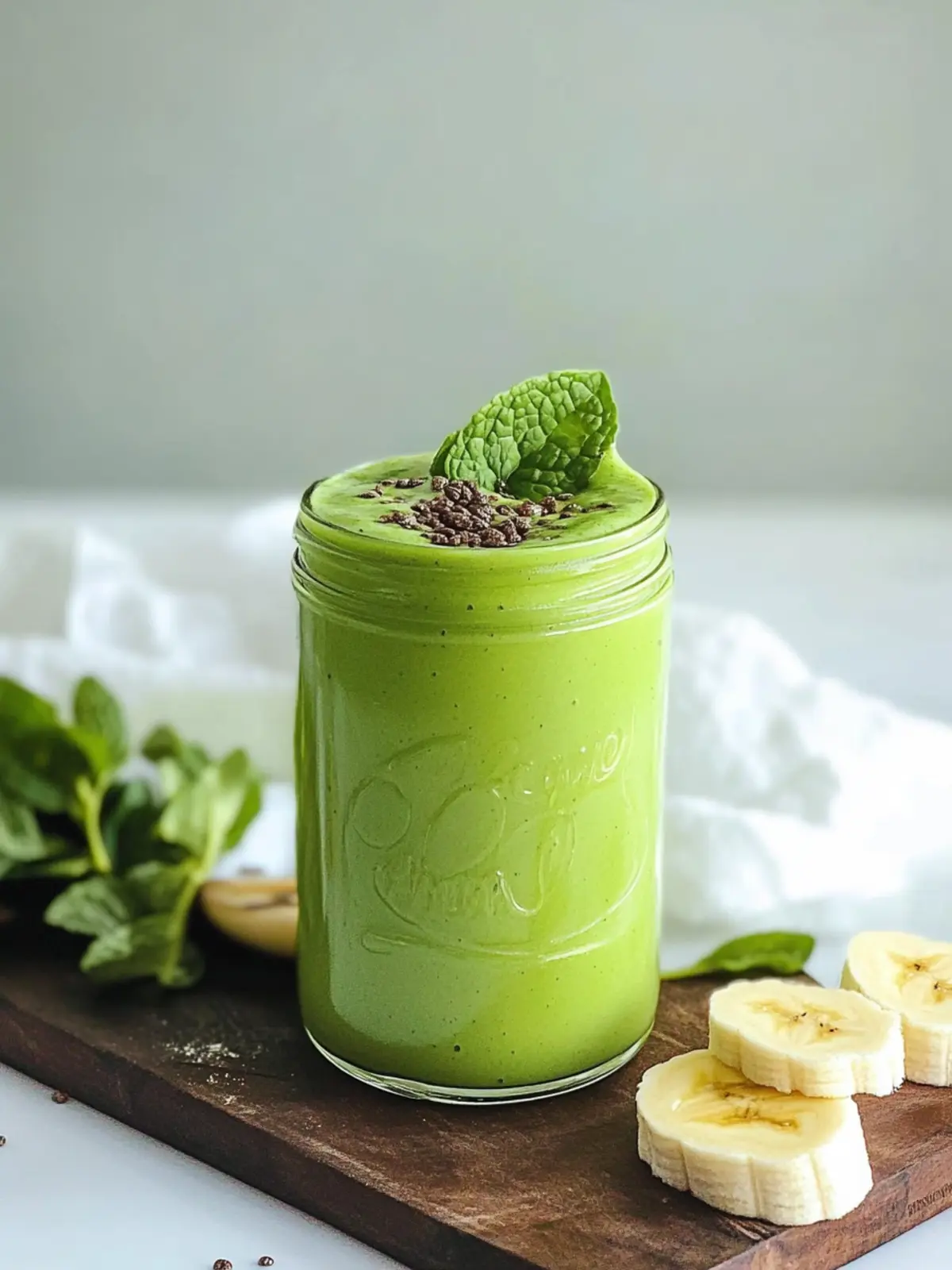 Shamrock Mint Banana Smoothie: A Creamy Green Delight 4 Shamrock Mint Banana Smoothie