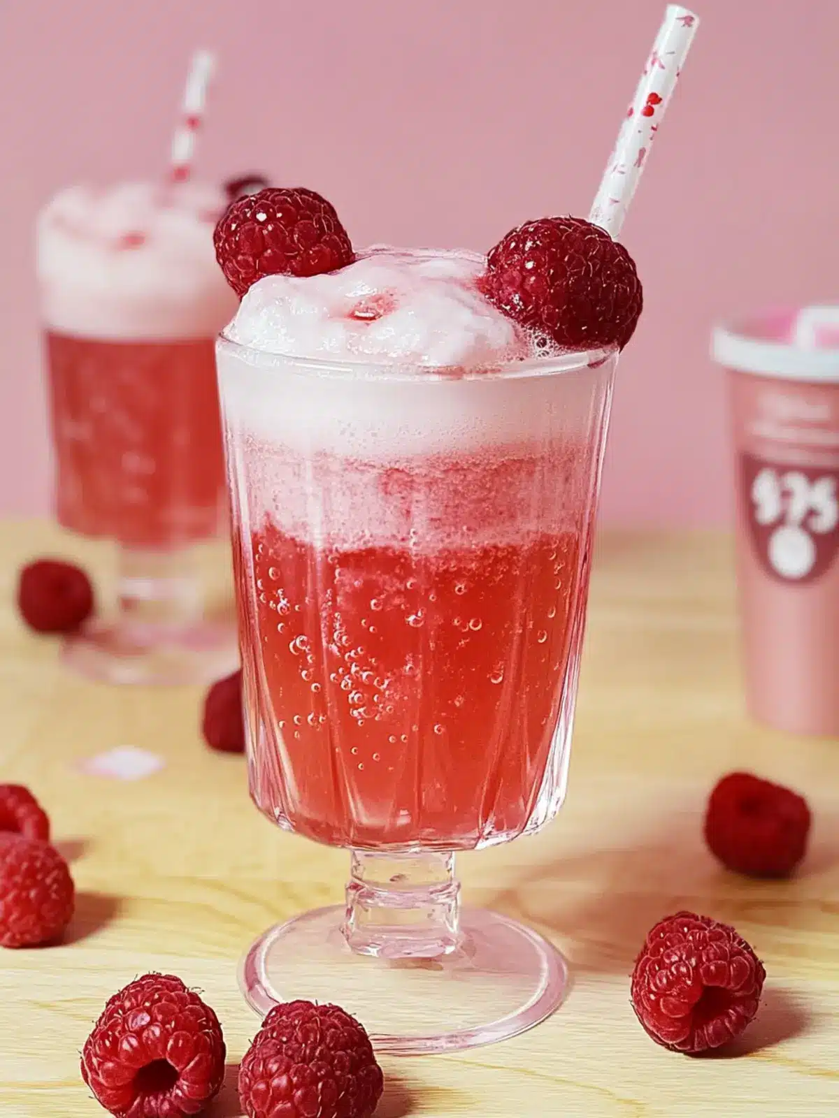 Delight in a Raspberry Rosé Float for Stunning Summer Sips 5 Raspberry Rosé Float