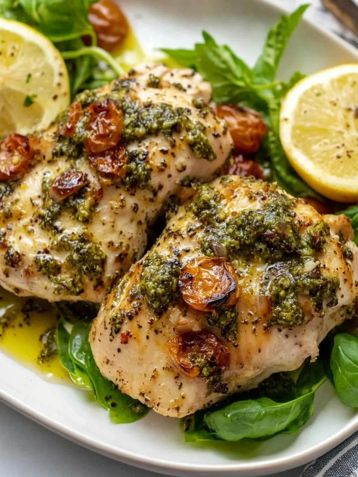 Savory Pesto Chicken Thighs for Effortless Dinner Delight 4 Pesto Chicken