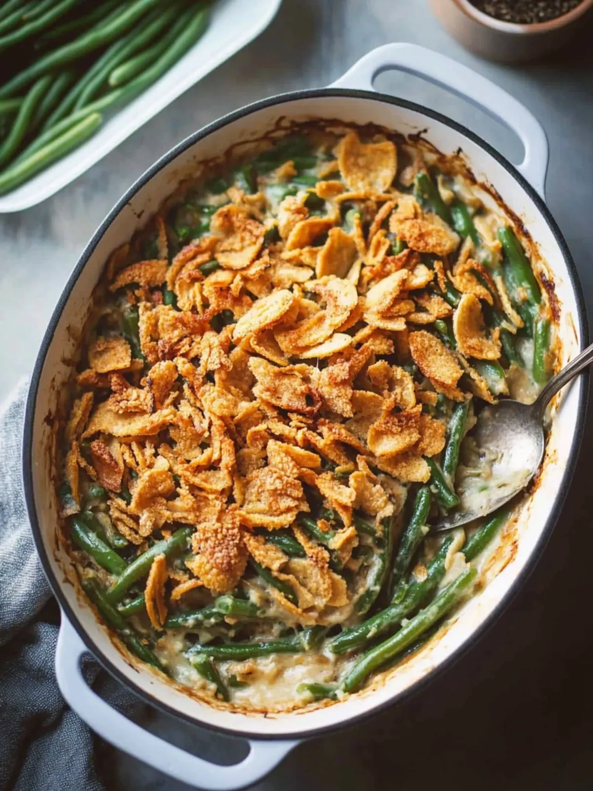 Irresistible Vegan Green Bean Casserole for Comforting Meals