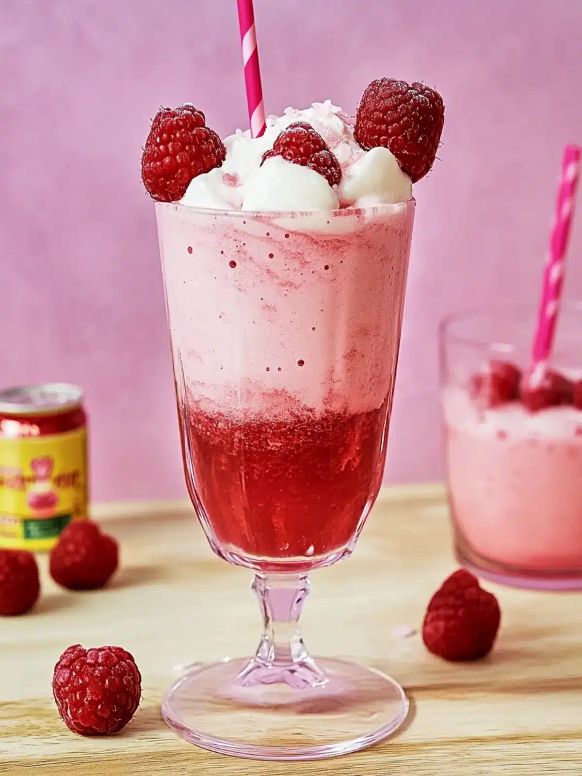 Delight in a Raspberry Rosé Float for Stunning Summer Sips 4 Raspberry Rosé Float
