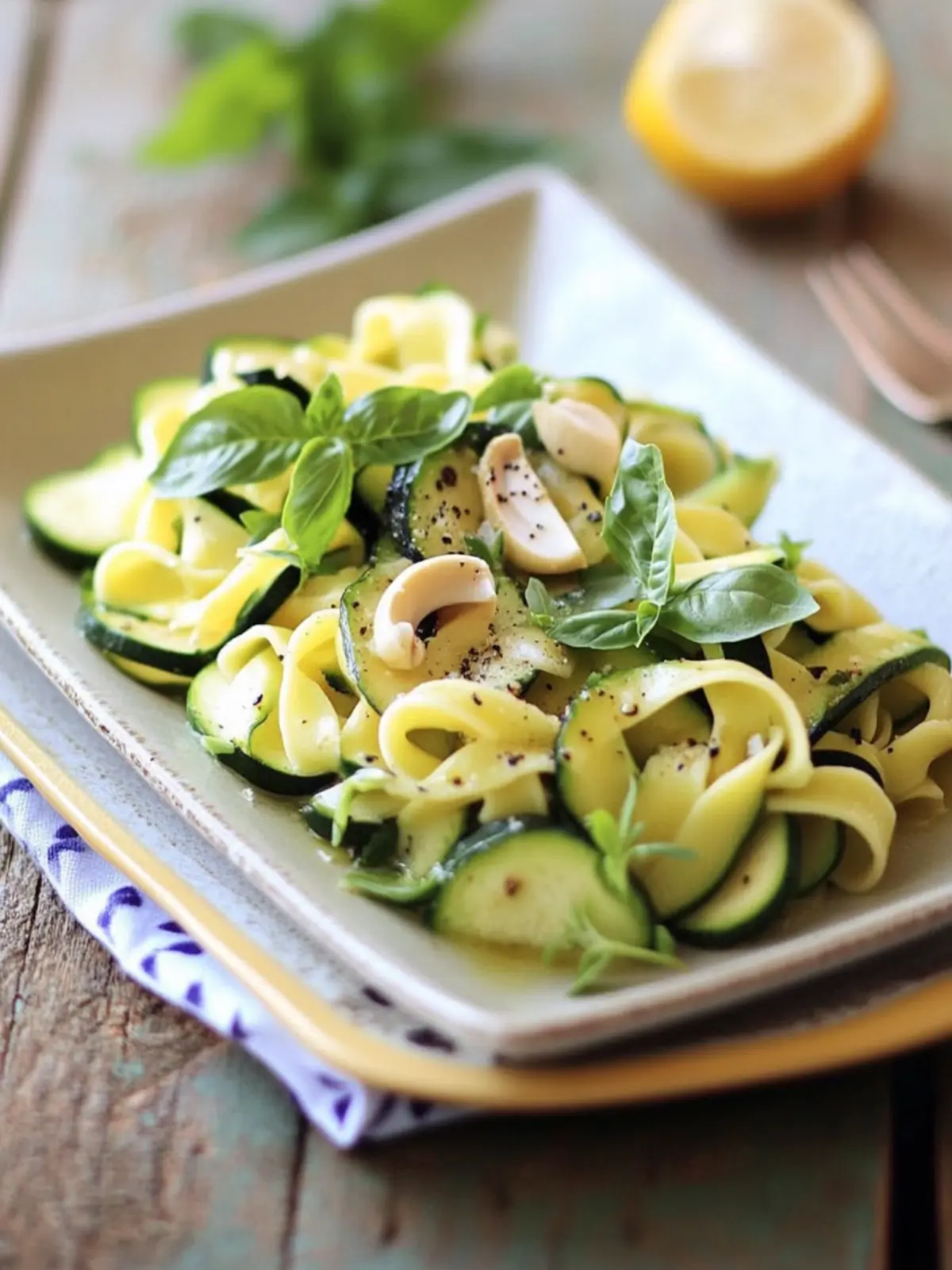 Delicious Zucchini Tagliatelle from Raw Essence for Fresh Flavor 3 Zucchini Tagliatelle from Raw Essence