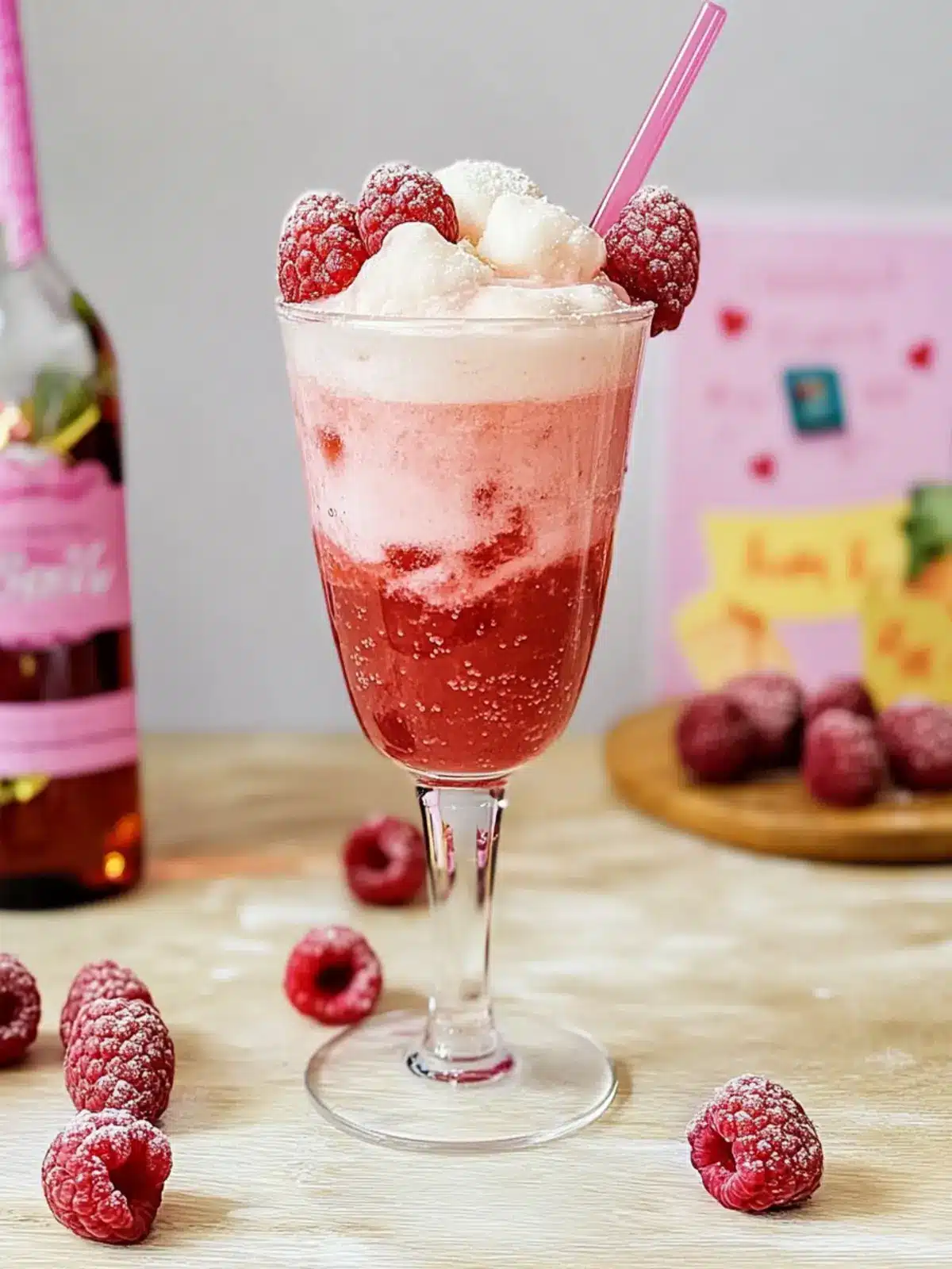 Delight in a Raspberry Rosé Float for Stunning Summer Sips 3 Raspberry Rosé Float