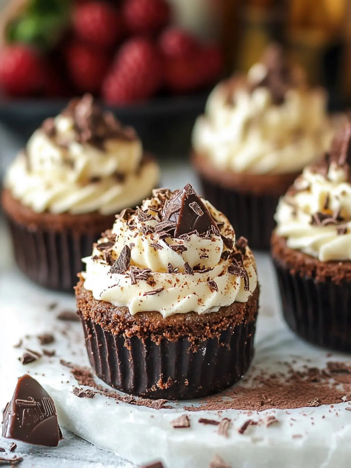 Irresistible Mini Baileys Chocolate Cheesecakes to Savor 2 Mini Baileys Chocolate Cheesecakes