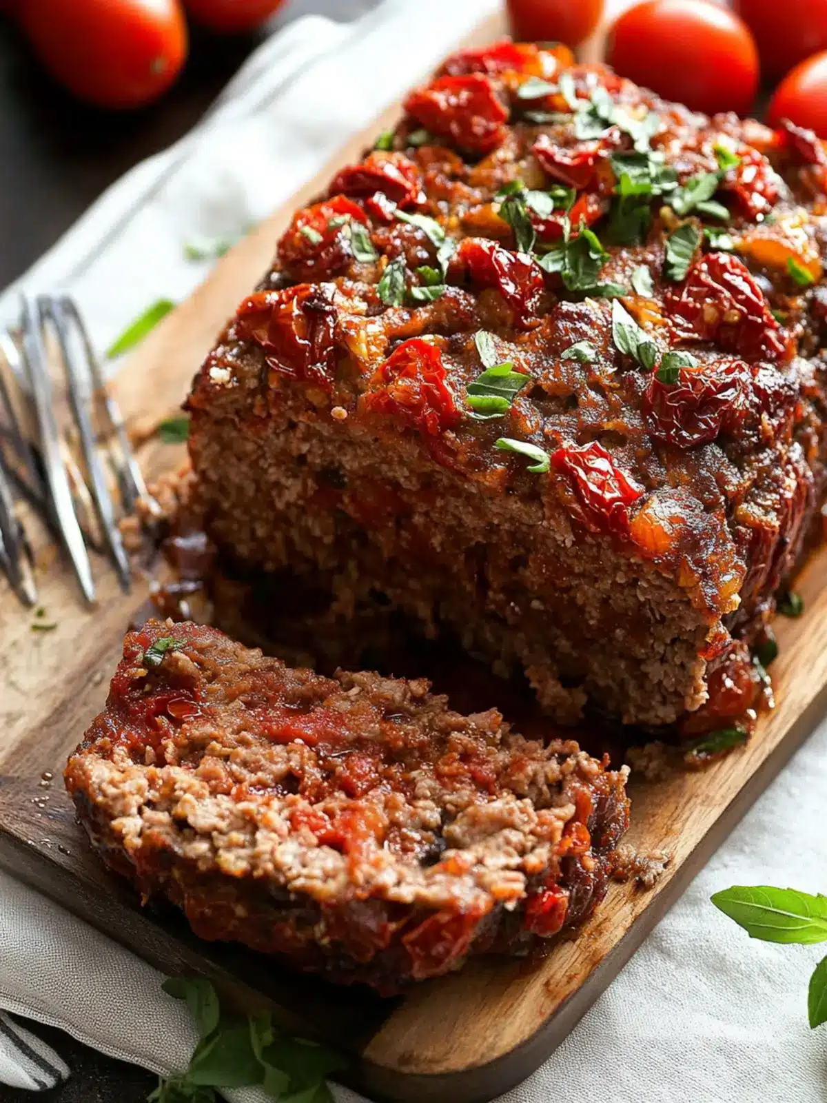 Gourmet Meatloaf with Sun-Dried Tomatoes to Wow Your Family 3 Gourmet Meatloaf with Sun-dried Tomatoes