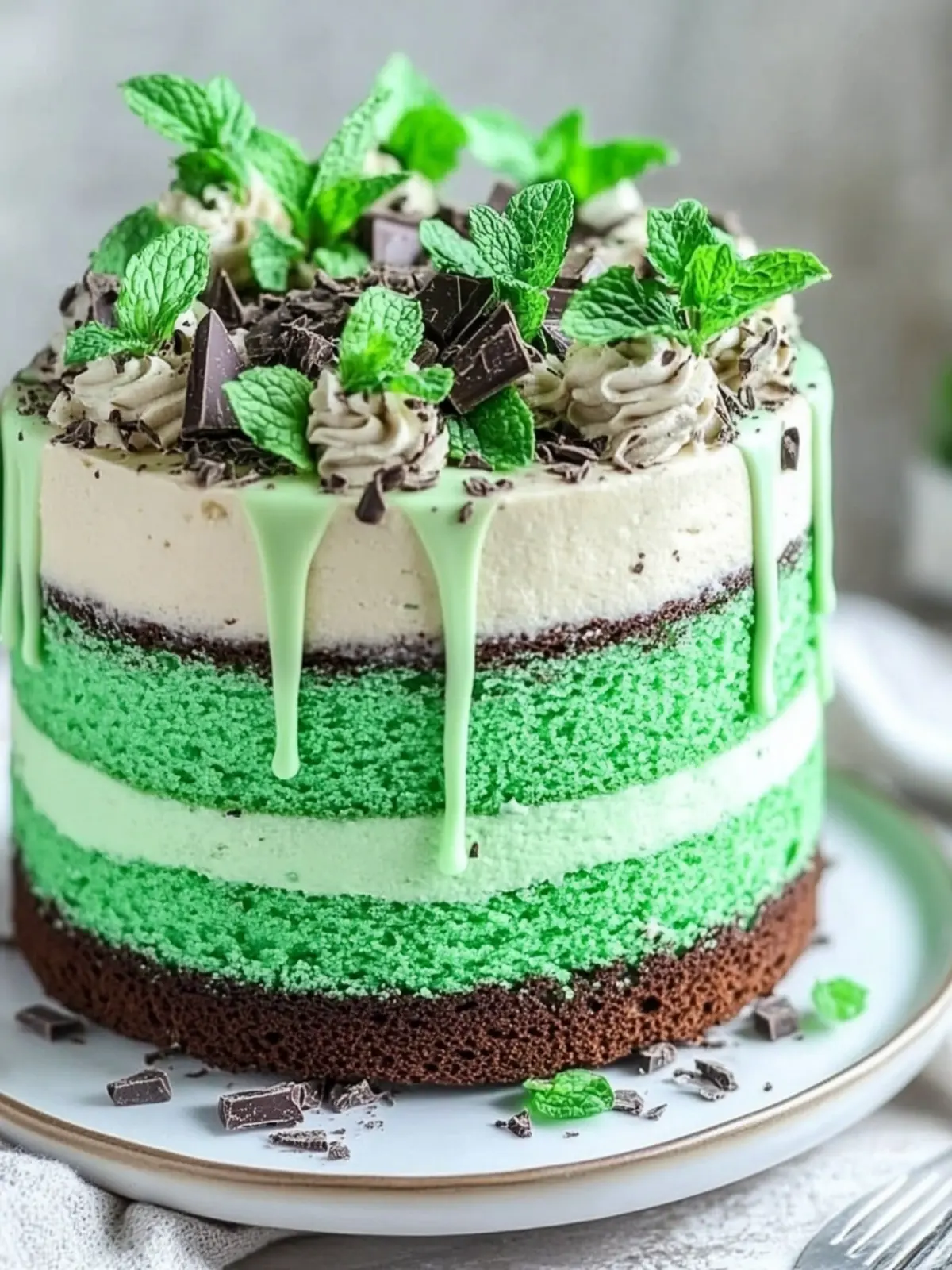 Delight in Green Ombre Mint Chocolate Cake Bliss at Home 4 Green Ombre Mint Chocolate Cake