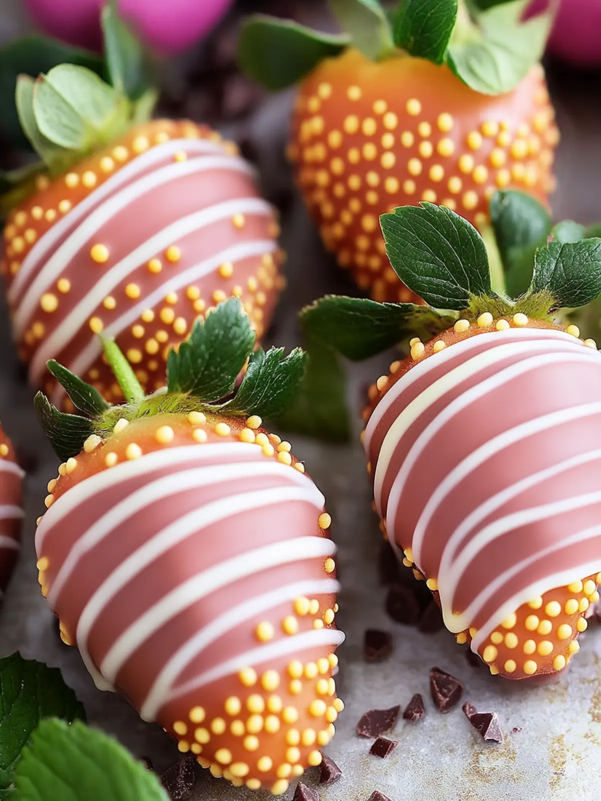 Easter Chocolate-Covered Strawberries That Wow Your Guests 4 Easter Chocolate-Covered Strawberries
