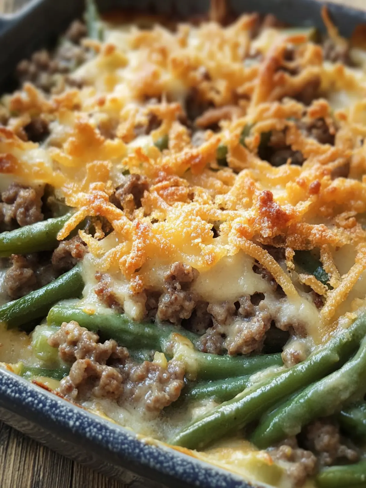 Satisfy Your Cravings with Hamburger Green Bean Casserole 3 Hamburger Green Bean Casserole