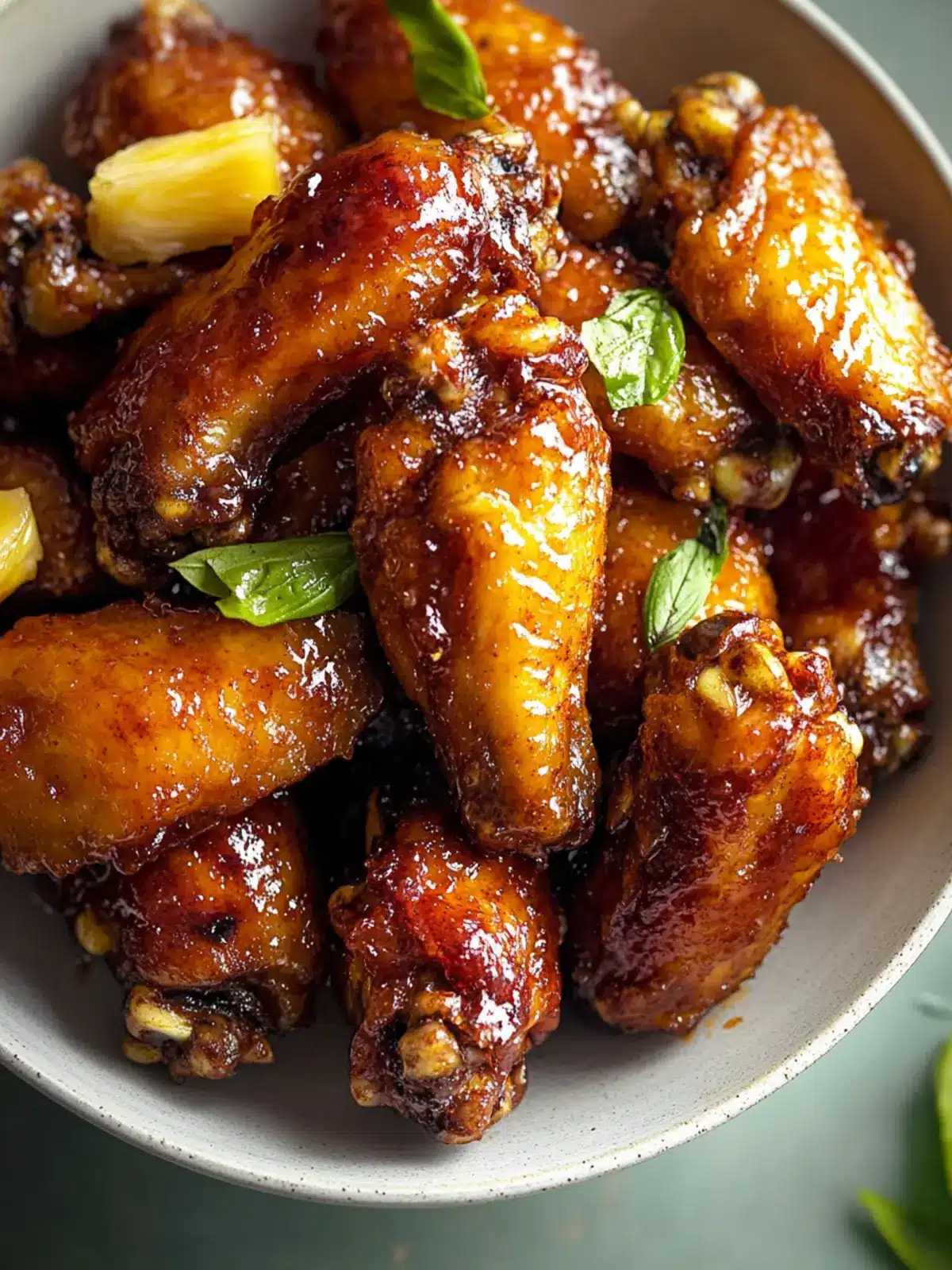 Sweet and Sticky Brown Sugar Pineapple Wings Chicken Recipe 2 Brown Sugar Pineapple Wings Chicken