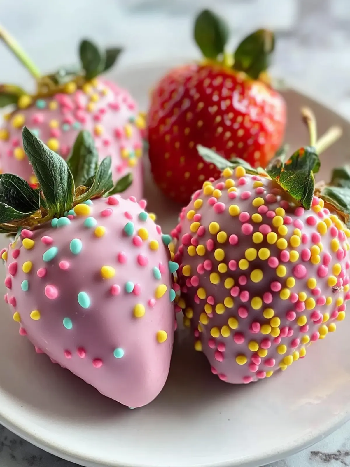 Delicious Pastel Easter Chocolate Covered Strawberries Recipe 3 Pastel Easter Chocolate Covered Strawberries