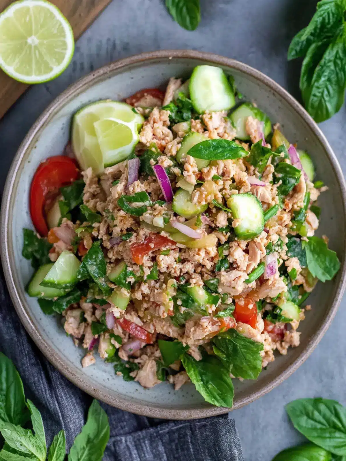 Laab Gai: Zesty Thai Ground Chicken Salad You'll Love 5 Laab Gai- Thai Ground Chicken Salad
