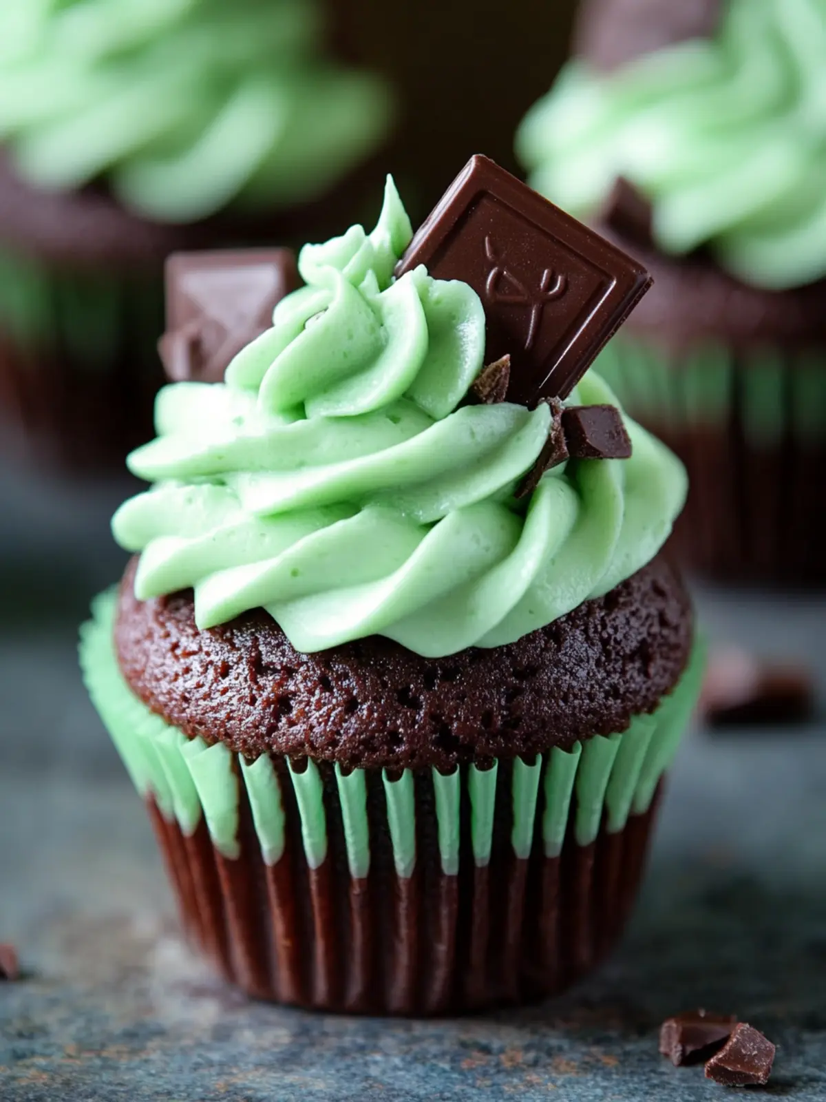 Andes Mint Cupcakes