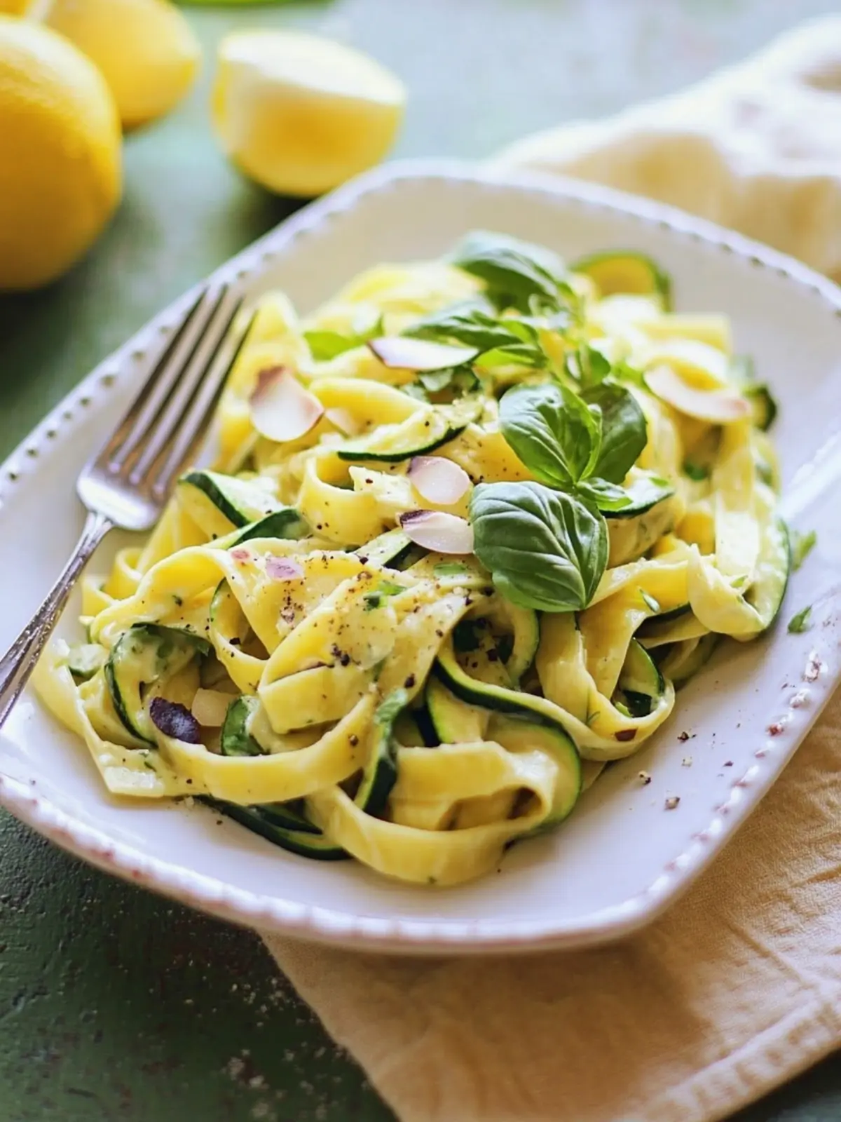 Delicious Zucchini Tagliatelle from Raw Essence for Fresh Flavor 4 Zucchini Tagliatelle from Raw Essence