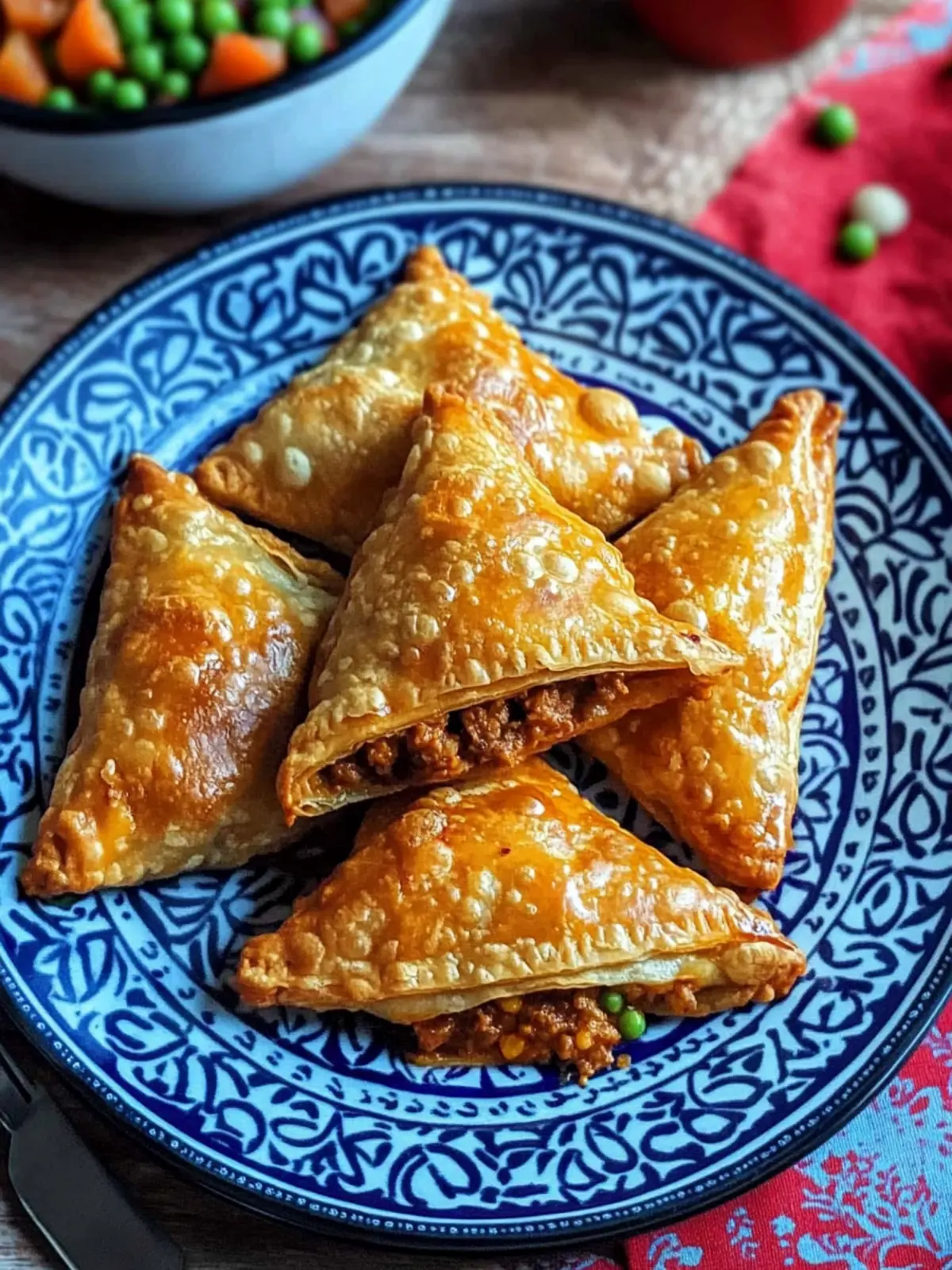 Savory Afghan Sambosa with Meat and Peas to Wow Your Tastebuds 5 Afghan Sambosa with Meat and Peas