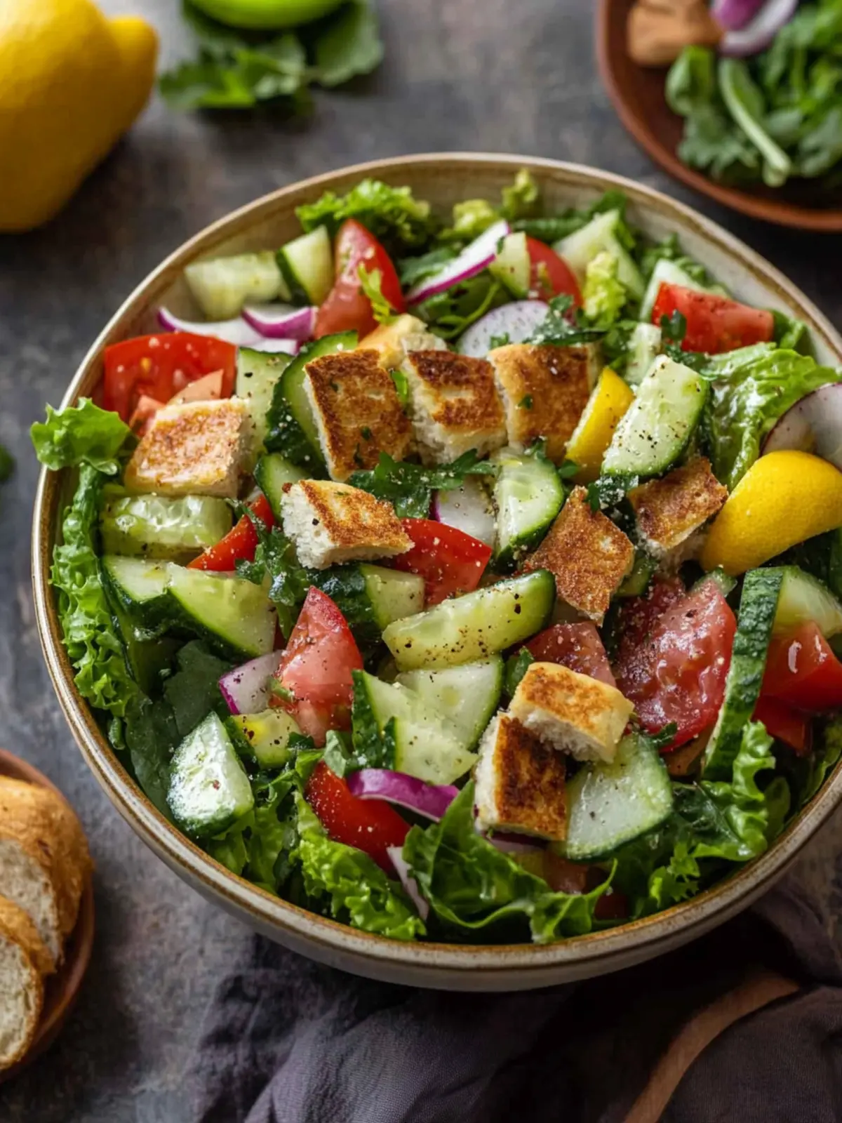 Zesty Fattoush Salad: A Crunchy Escape from Fast Food 5 Fattoush Salad