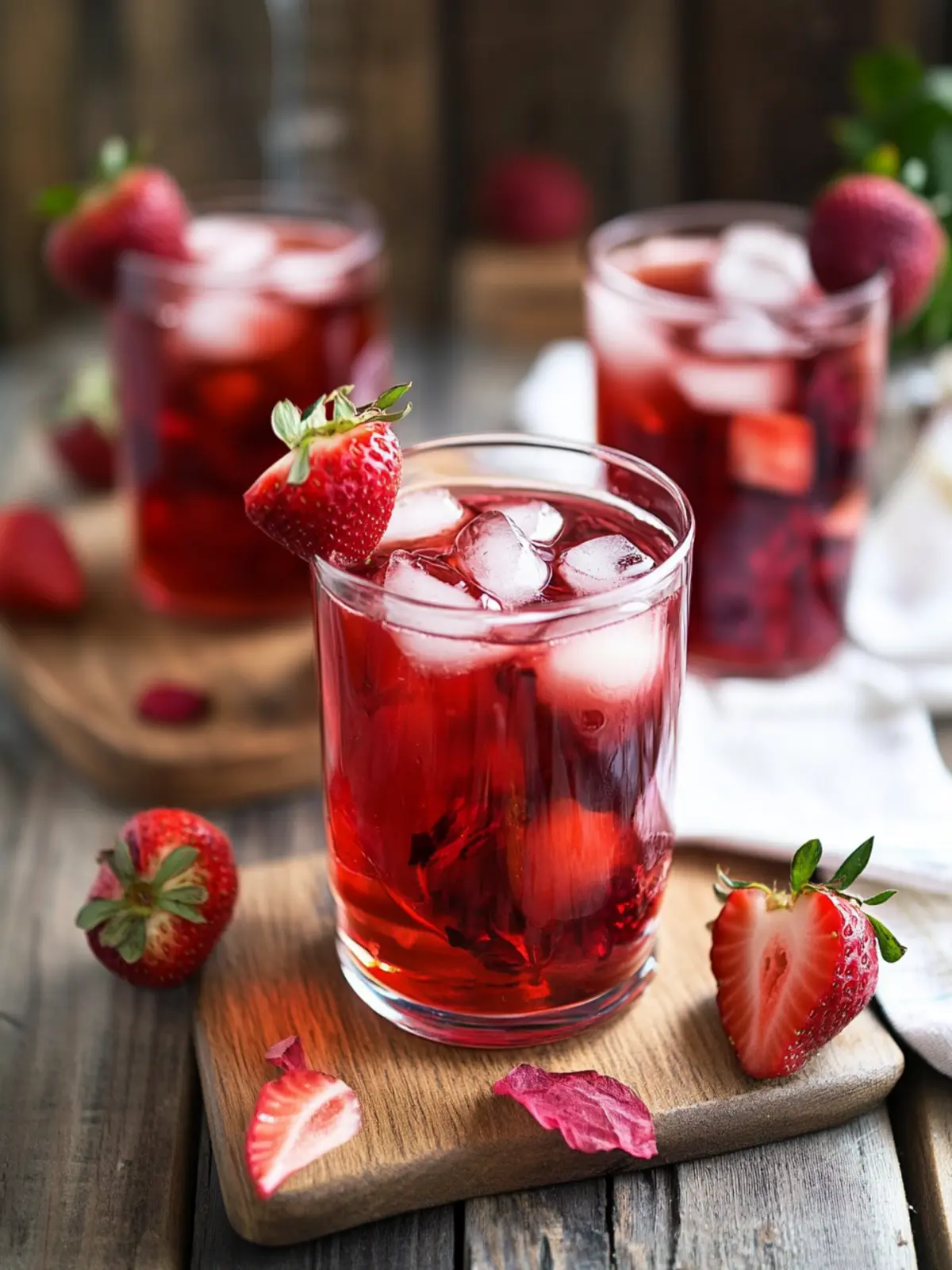 Refreshing Strawberry Honey Hibiscus Iced Tea for Summer Sips 4 Strawberry Honey Hibiscus Iced Tea