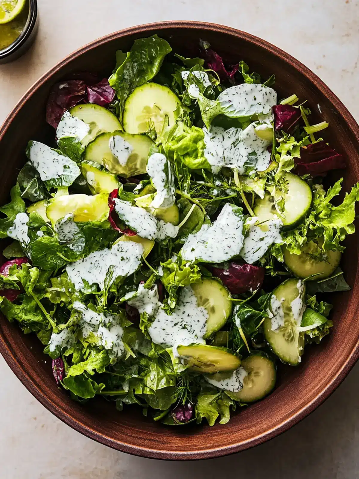 Bitter Greens Salad with Herby Ranch Dressing You’ll Love 5 Bitter Greens Salad with Herby Ranch Dressing