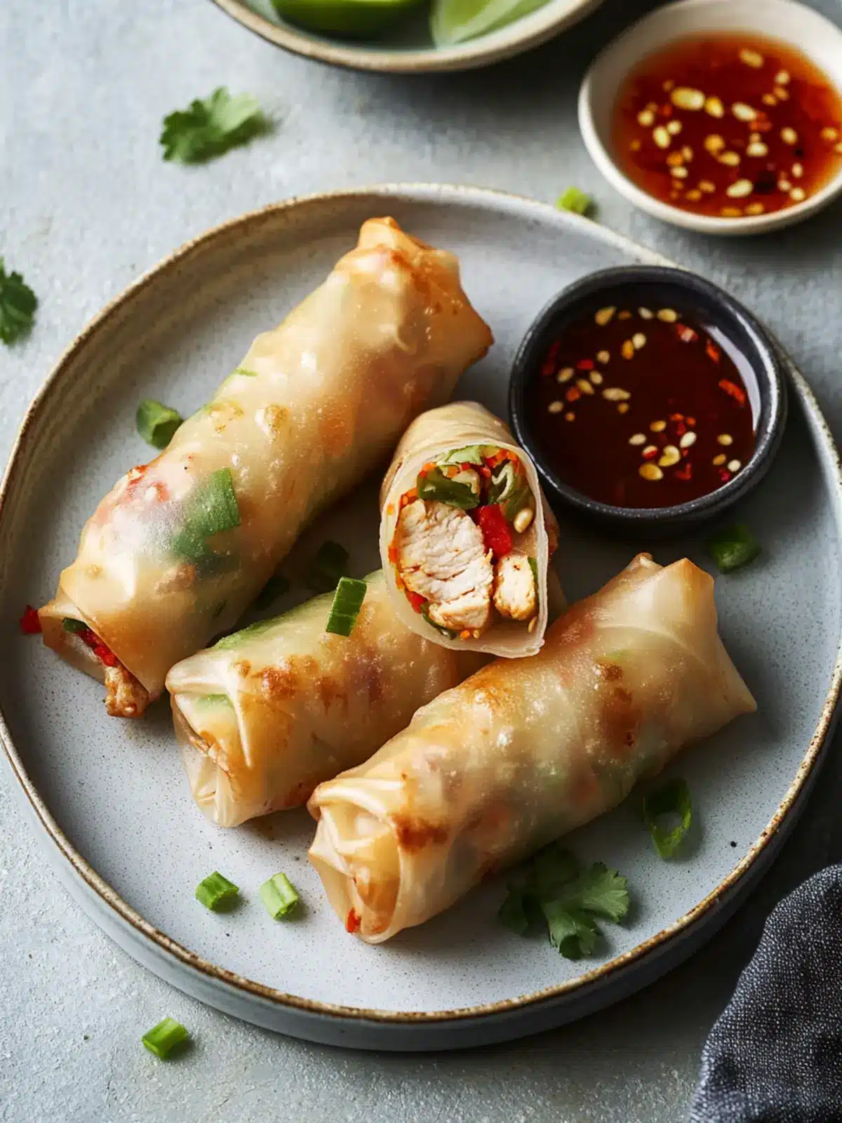 Crispy Chicken Spring Rolls That Will Wow Your Taste Buds 4 Chicken Spring Rolls