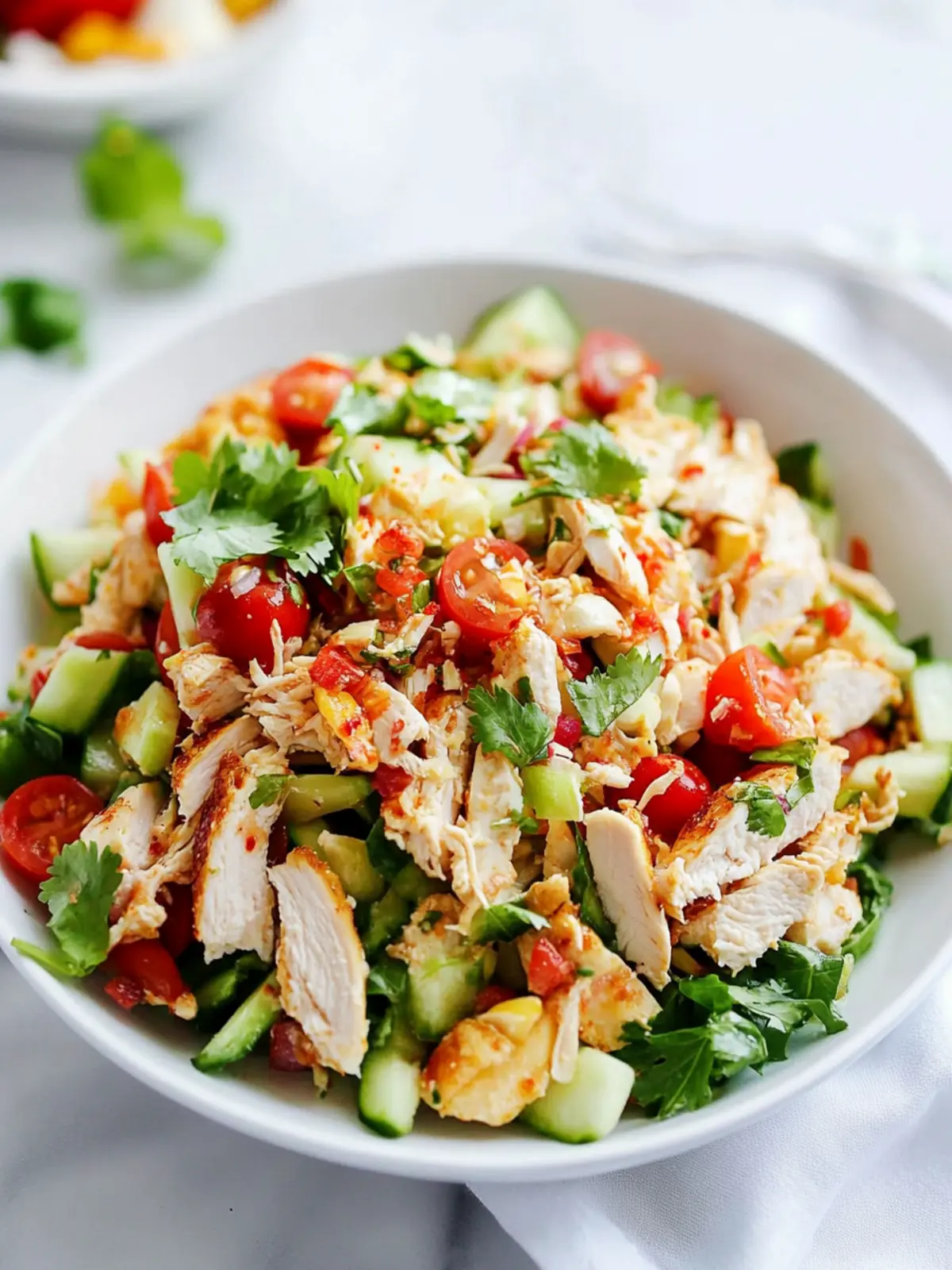 Zesty Chicken Salad with Lime Dressing for a Fresh Bite 2 Chicken Salad
