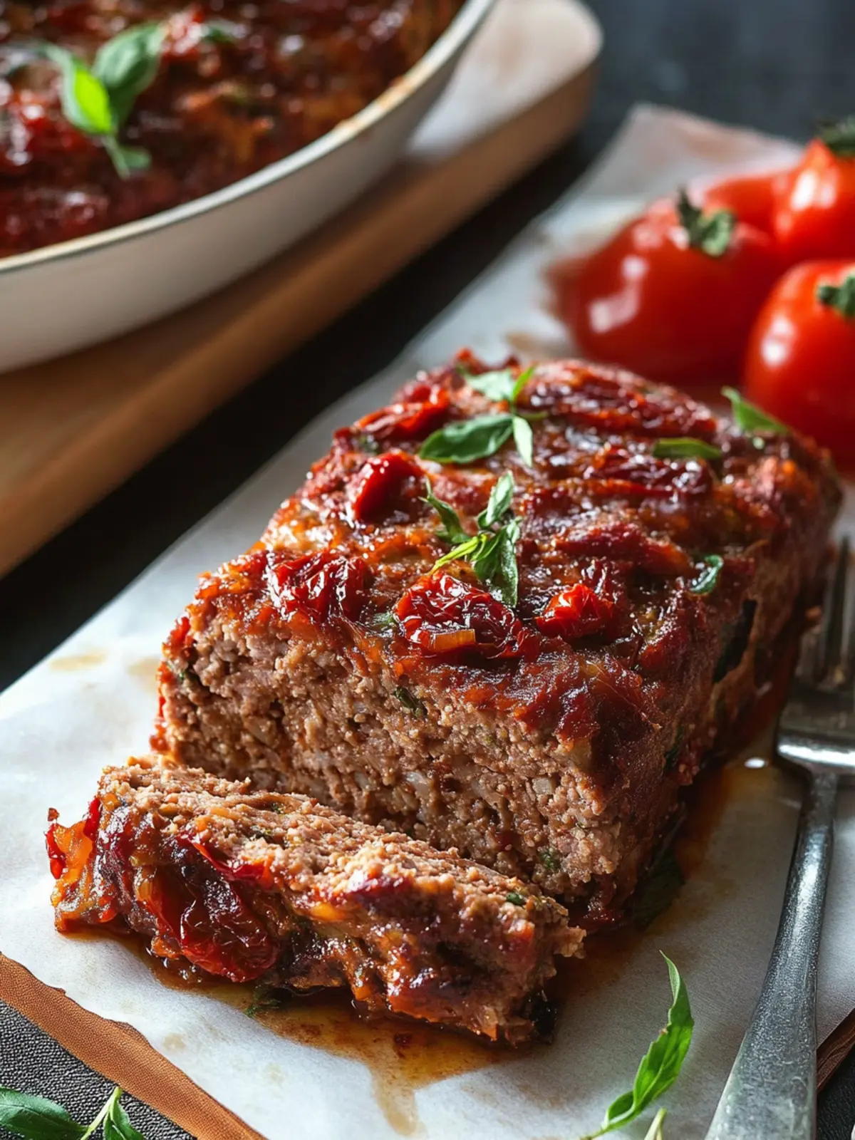 Gourmet Meatloaf with Sun-Dried Tomatoes to Wow Your Family 4 Gourmet Meatloaf with Sun-dried Tomatoes
