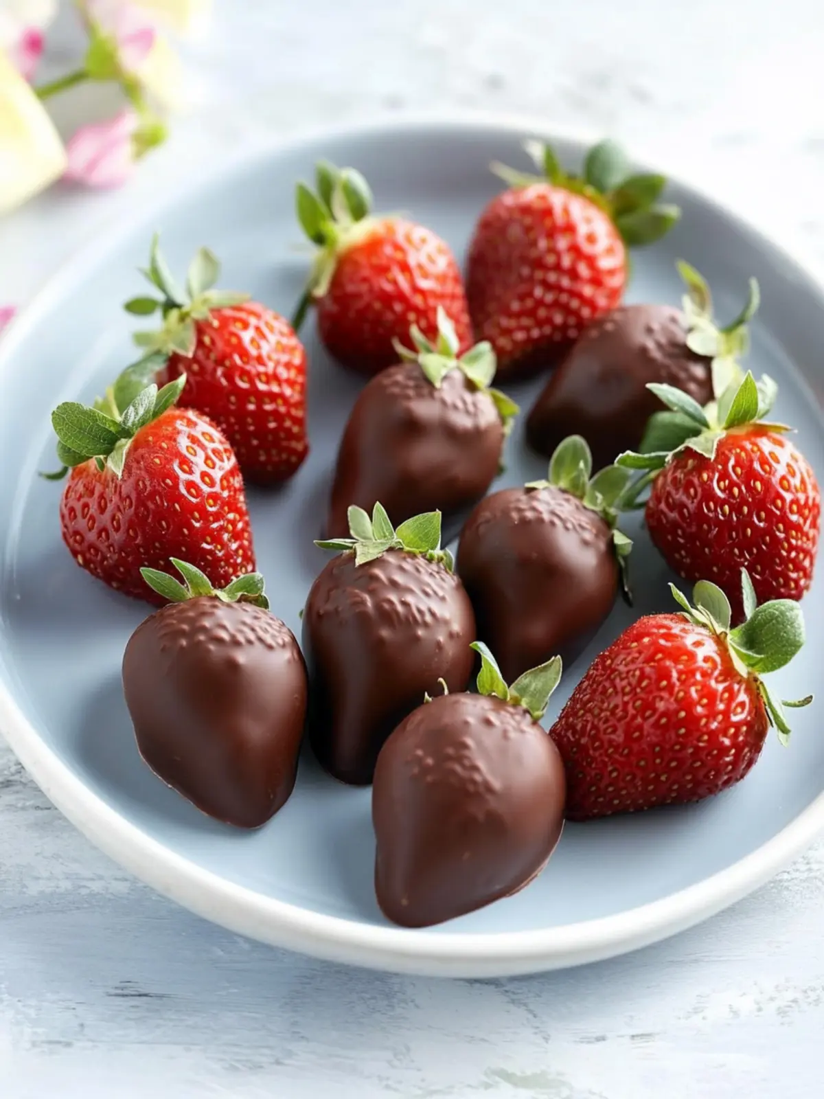 Melt-in-Your-Mouth Chocolate Bunny-Covered Strawberries 3 Chocolate Bunny-Covered Strawberries