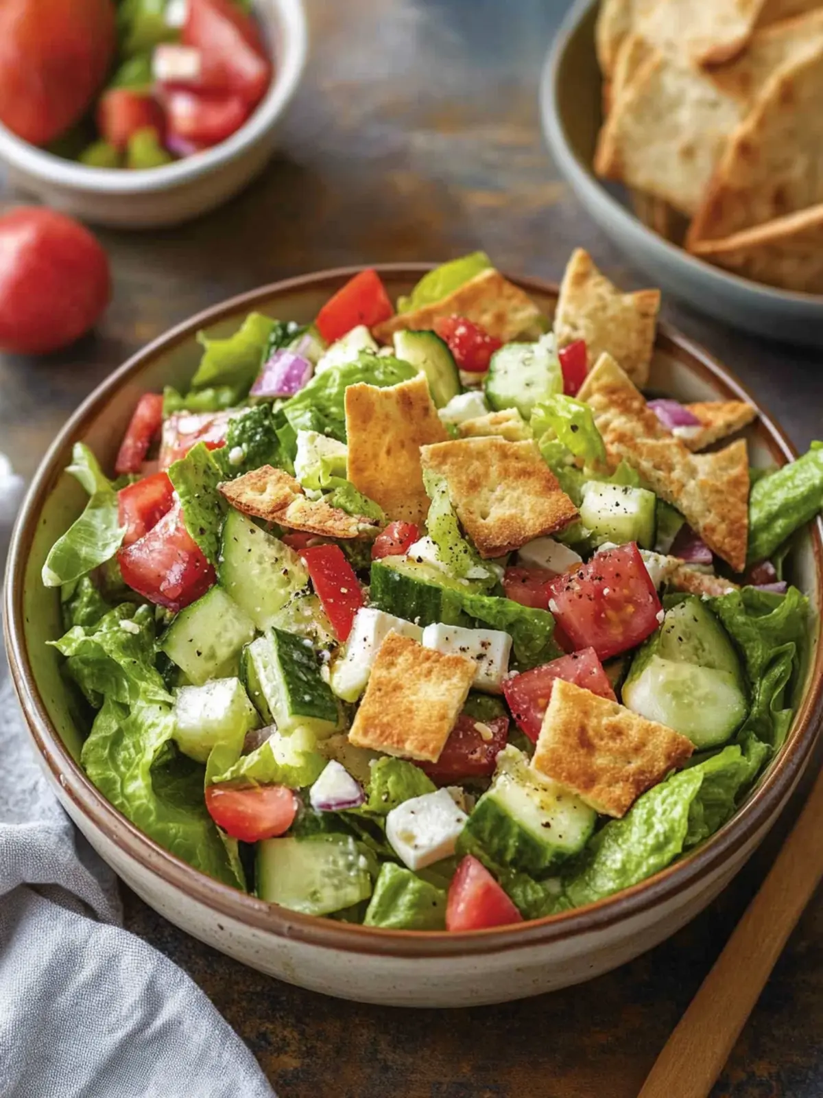 Zesty Fattoush Salad: A Crunchy Escape from Fast Food 3 Fattoush Salad