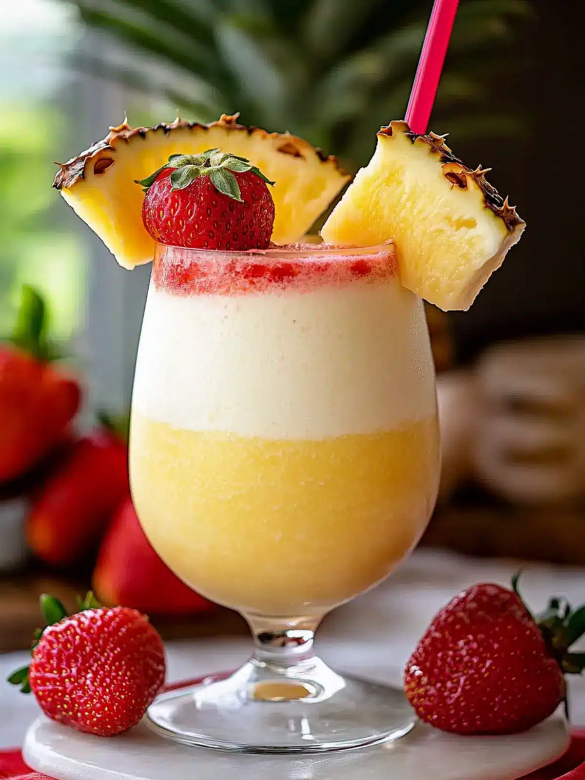 Delicious Strawberry Pina Colada: A Tropical Refreshment 4 Strawberry Pina Colada