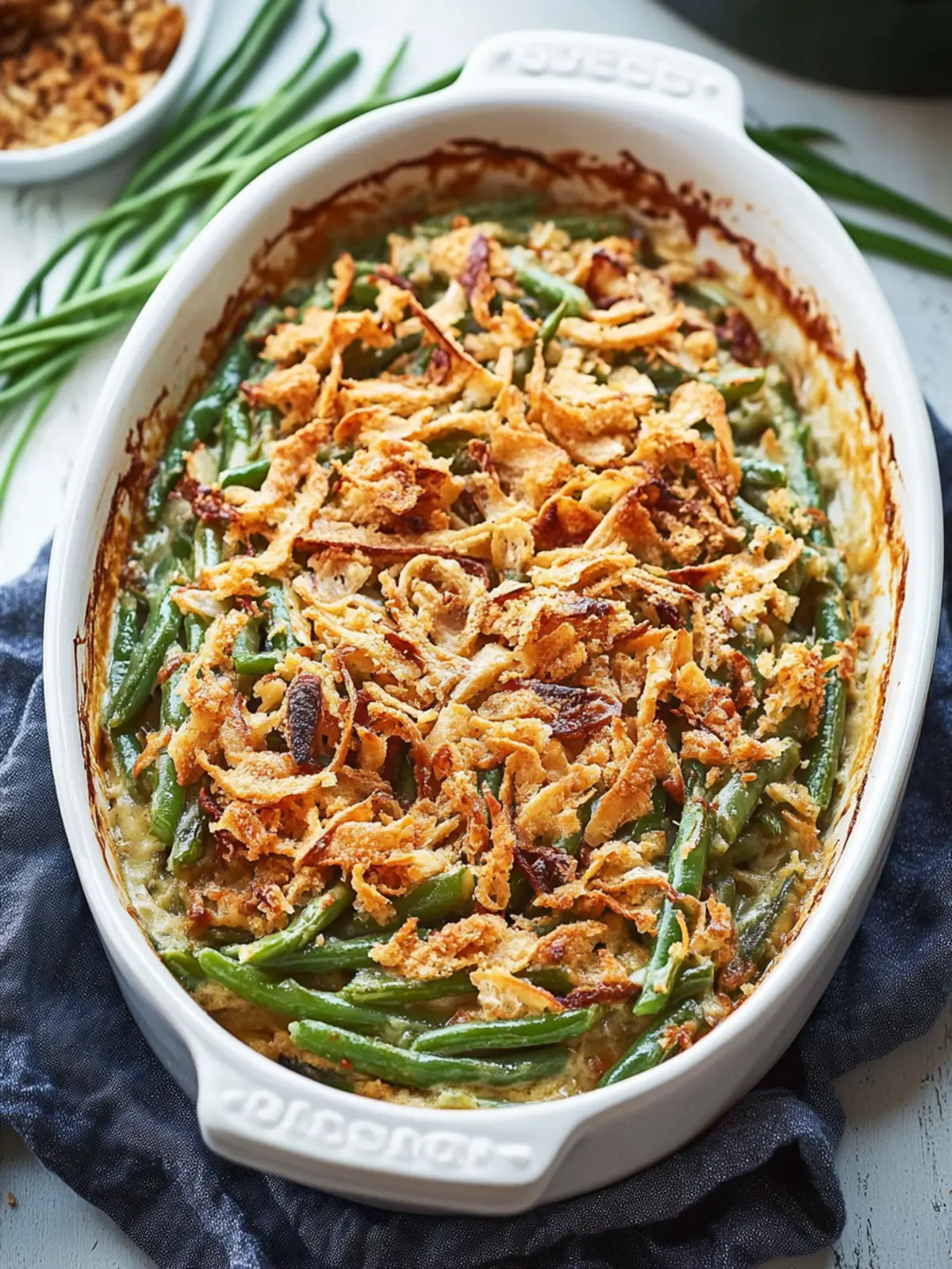 Gluten Free Green Bean Casserole with Crispy Onion Topping 3 Gluten Free Green Bean Casserole