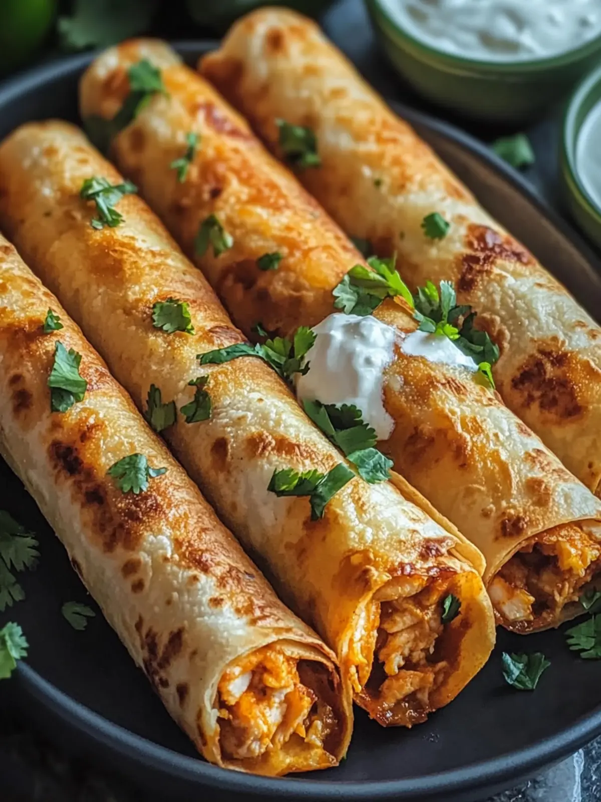 Crispy Chicken Taquitos That Make Fast Food a Distant Memory 5 Crispy Chicken Taquitos