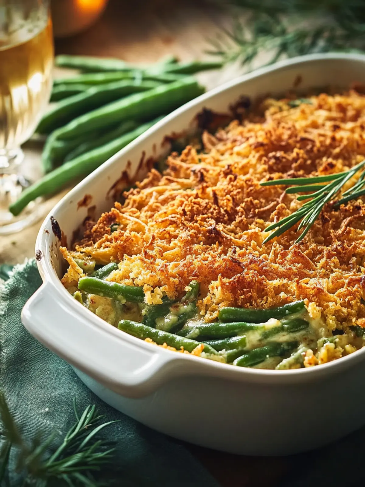 Creamy Gluten Free Green Bean Casserole