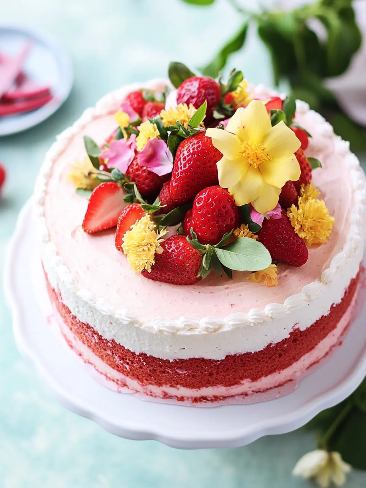 Irresistible Strawberry Rhubarb Cake for Ultimate Comfort 5 Strawberry Rhubarb Cake