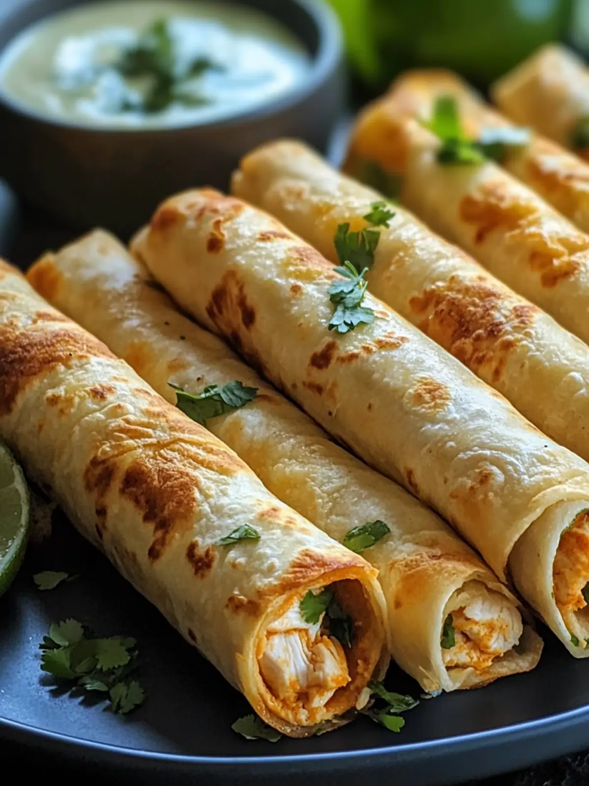 Crispy Chicken Taquitos That Make Fast Food a Distant Memory 2 Crispy Chicken Taquitos