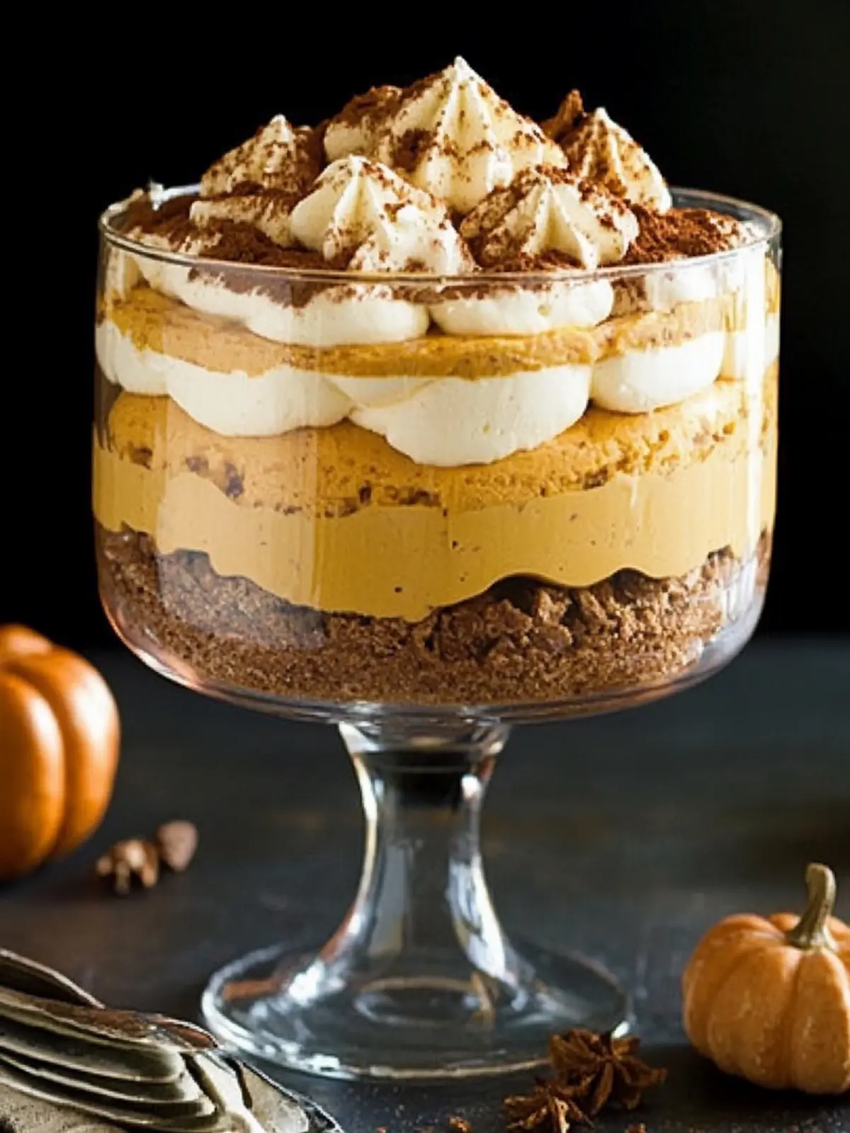 Irresistible Spiced Pumpkin Mousse Trifle with Gingersnaps 2 Spiced Pumpkin Mousse Trifle