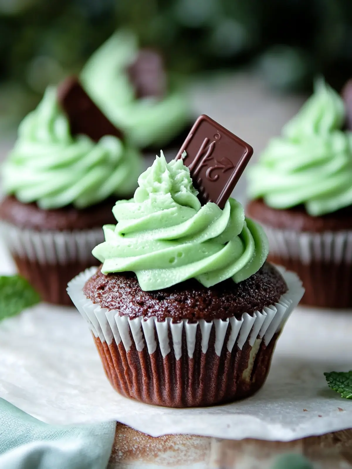 Andes Mint Cupcakes