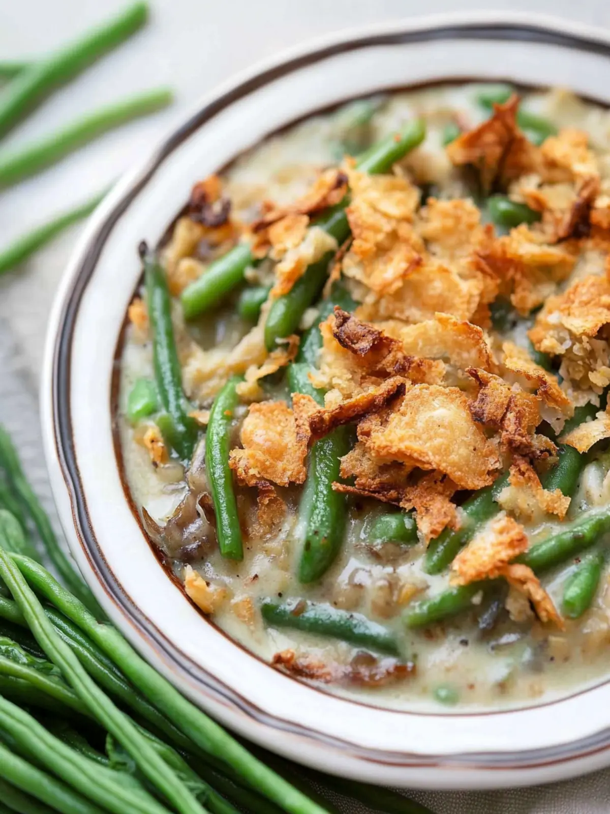 Savory Vegan Green Bean Casserole Everyone Will Love 2 Vegan Green Bean Casserole