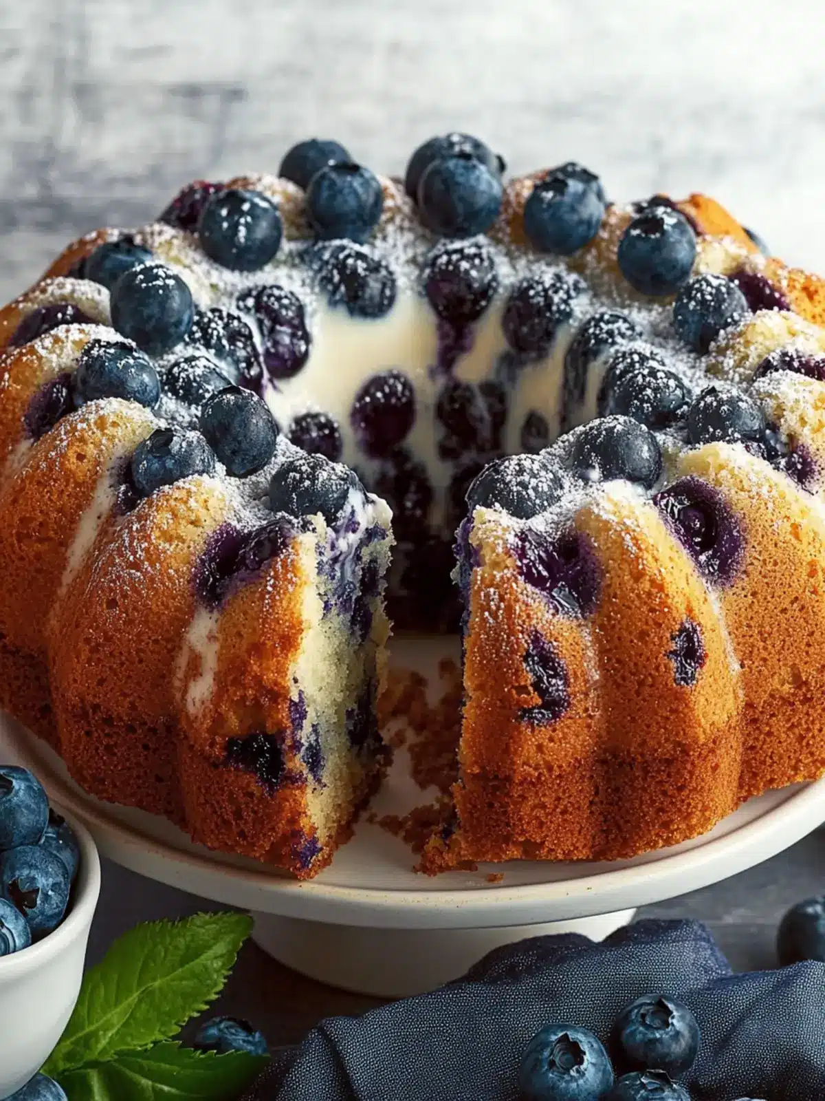 Delightful Blueberries and Cream Coffee Cake for Cozy Mornings 3 Blueberries and Cream Coffee Cake