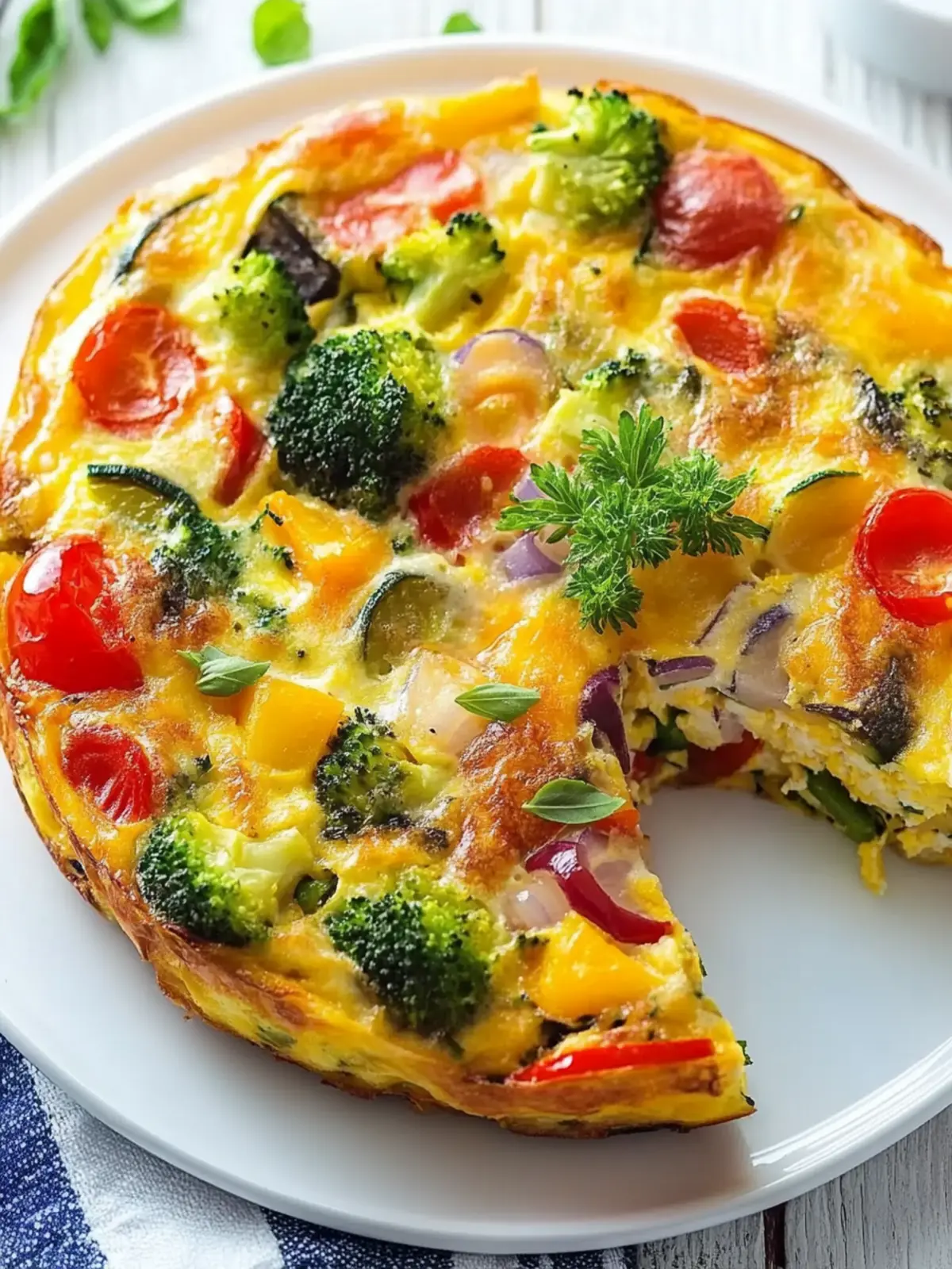 Whip Up a Colorful Vegetable Frittata in Just 30 Minutes 2 Colorful Vegetable Frittata