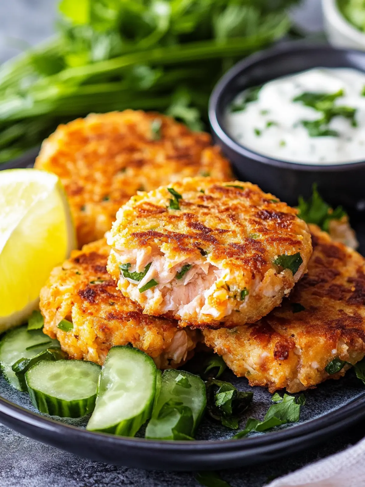 Savory Salmon Patties: Quick Comfort Food for Everyone 3 Salmon Patties