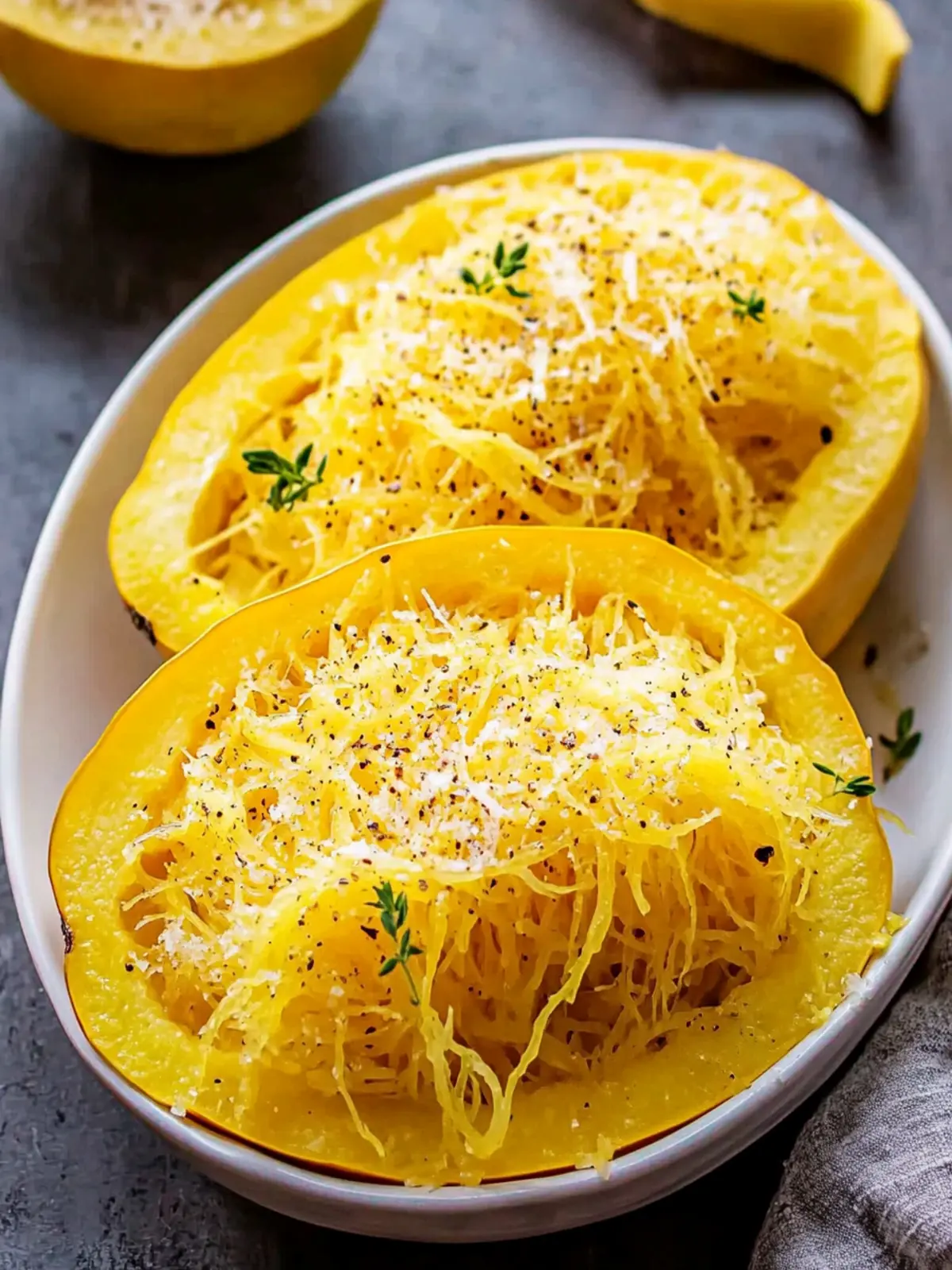 Savory Roasted Spaghetti Squash: Taste the Healthy Twist 3 Roasted Spaghetti Squash