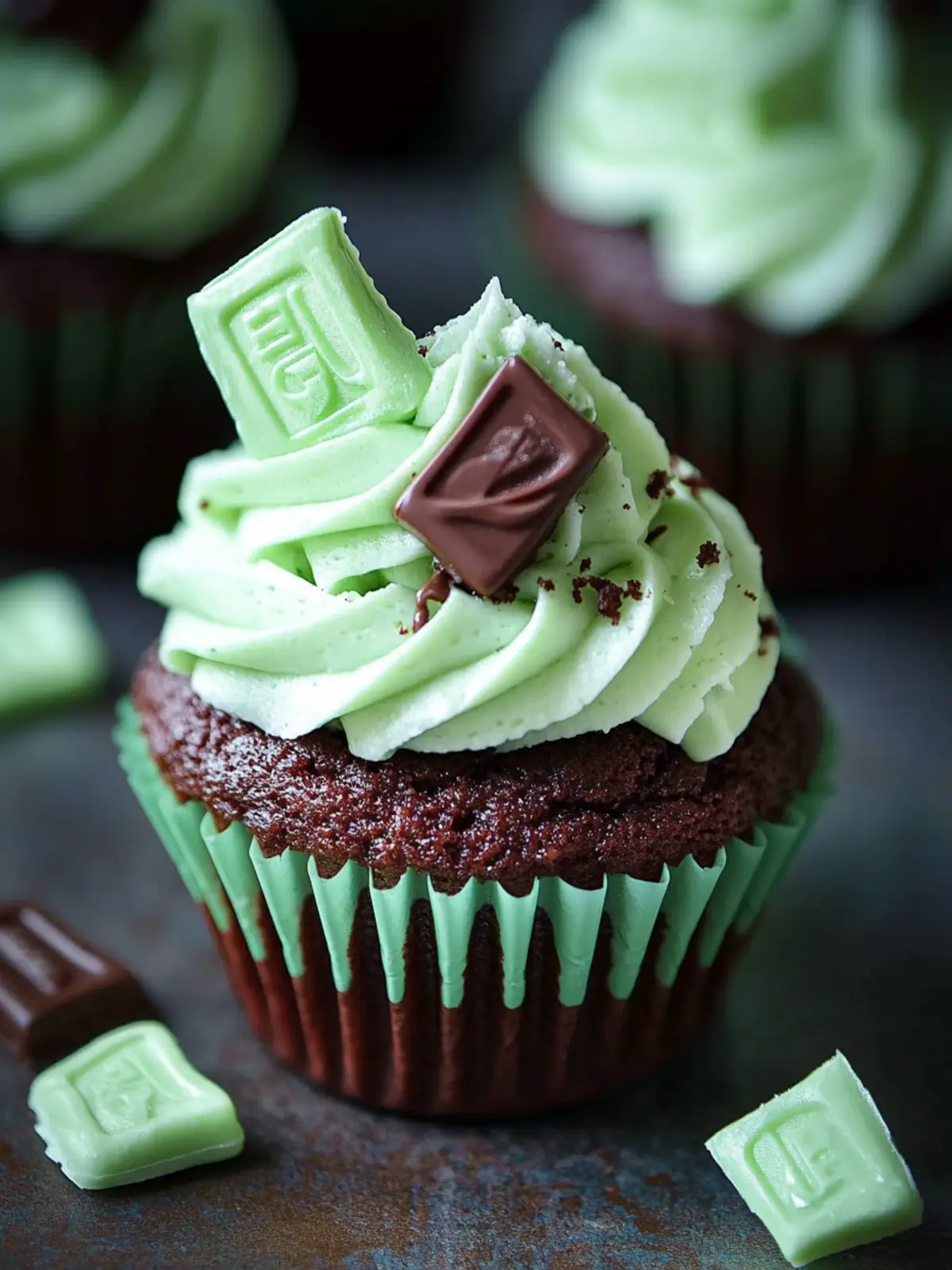 Andes Mint Cupcakes