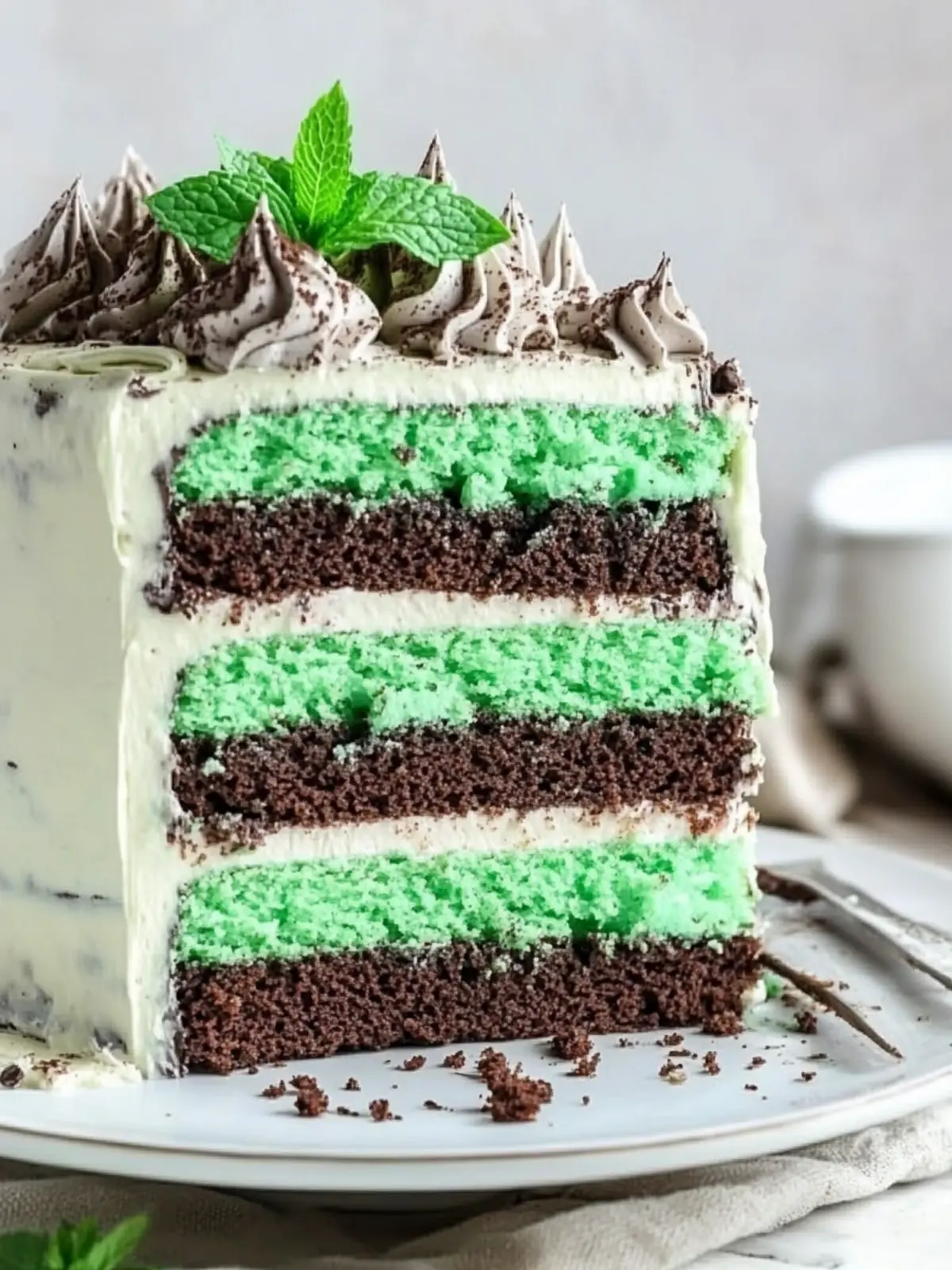 Delight in Green Ombre Mint Chocolate Cake Bliss at Home 5 Green Ombre Mint Chocolate Cake