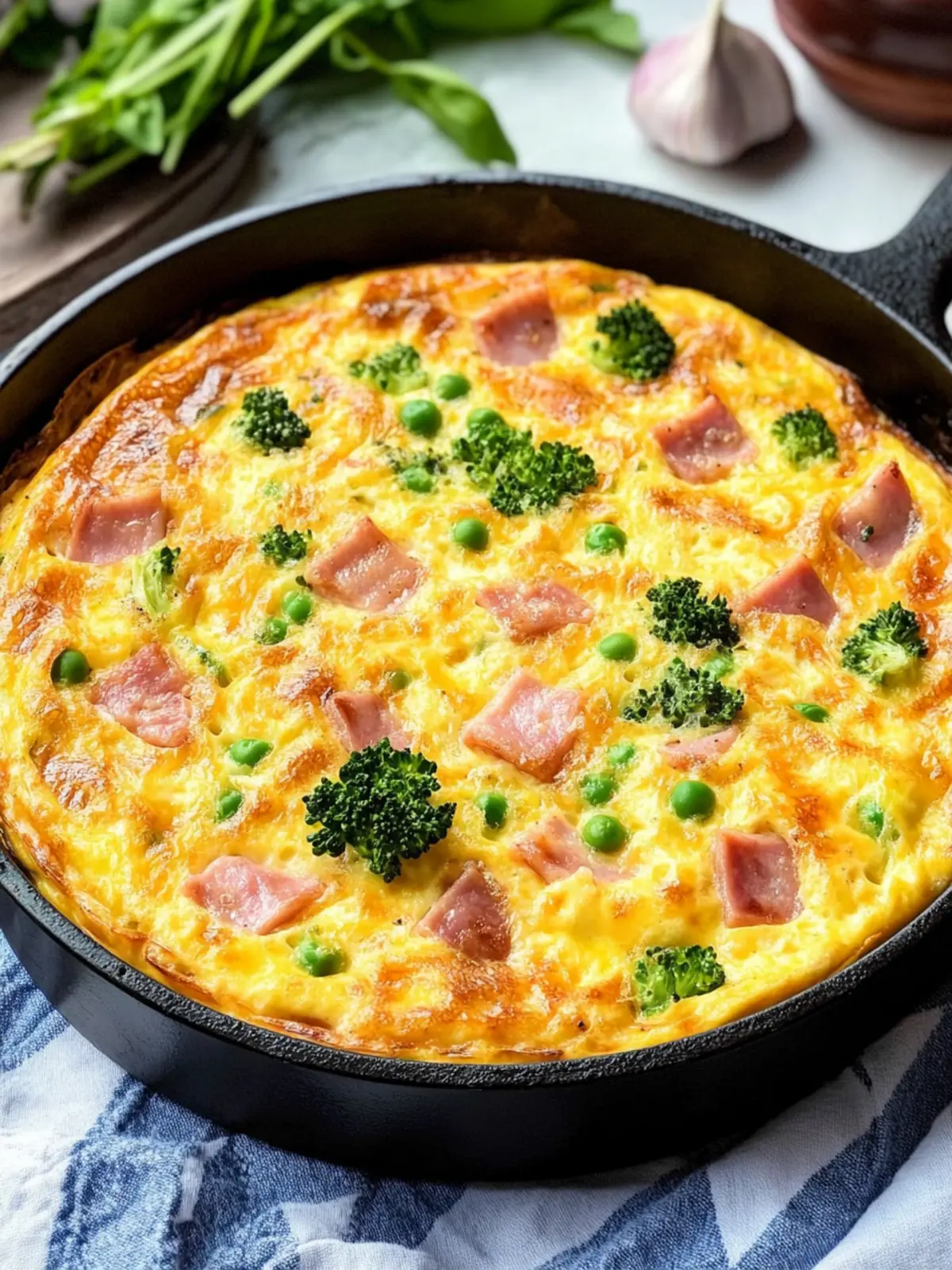 Delicious Ham and Cheese Frittata for a Cozy Breakfast Feat 3 Ham and Cheese Frittata