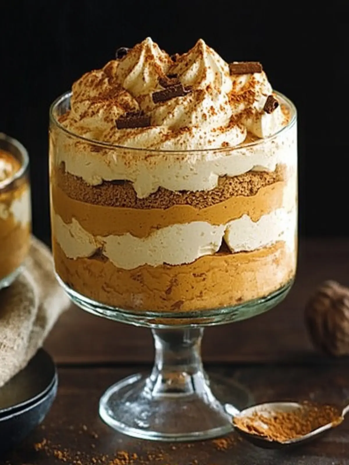 Irresistible Spiced Pumpkin Mousse Trifle with Gingersnaps 3 Spiced Pumpkin Mousse Trifle