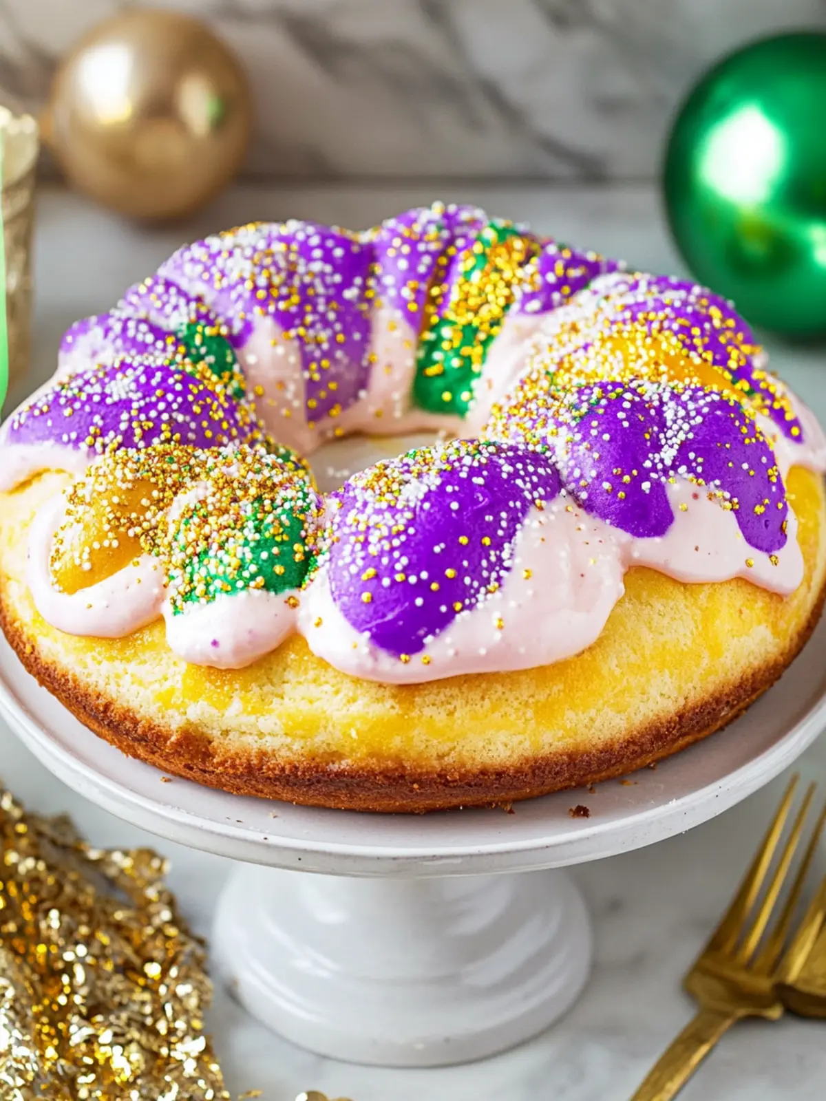 Easy King Cake Recipe That Will Brighten Your Day 2 King Cake Recipe
