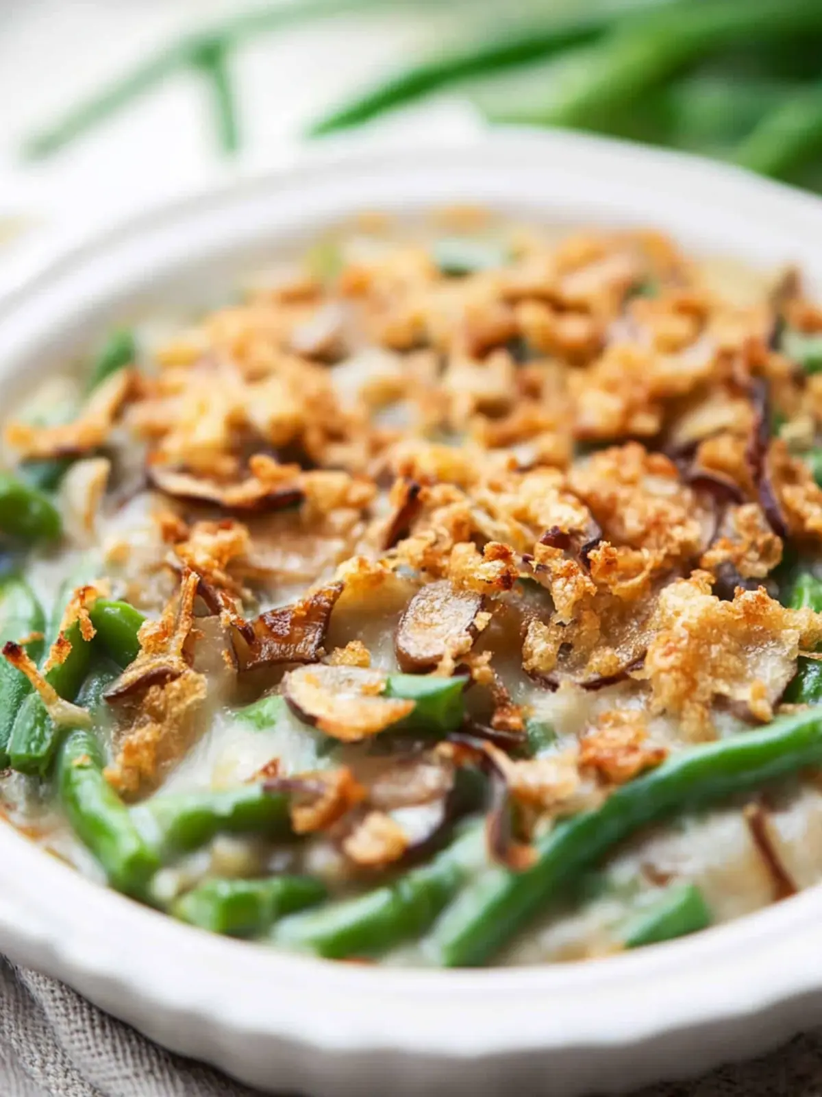 Savory Vegan Green Bean Casserole Everyone Will Love 3 Vegan Green Bean Casserole