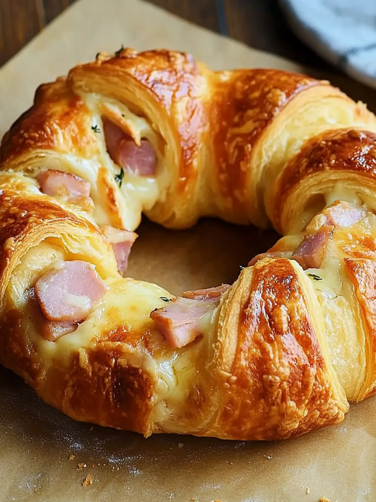 Irresistible Ham and Cheese Crescent Ring You'll Crave 5 Ham and Cheese Crescent Ring